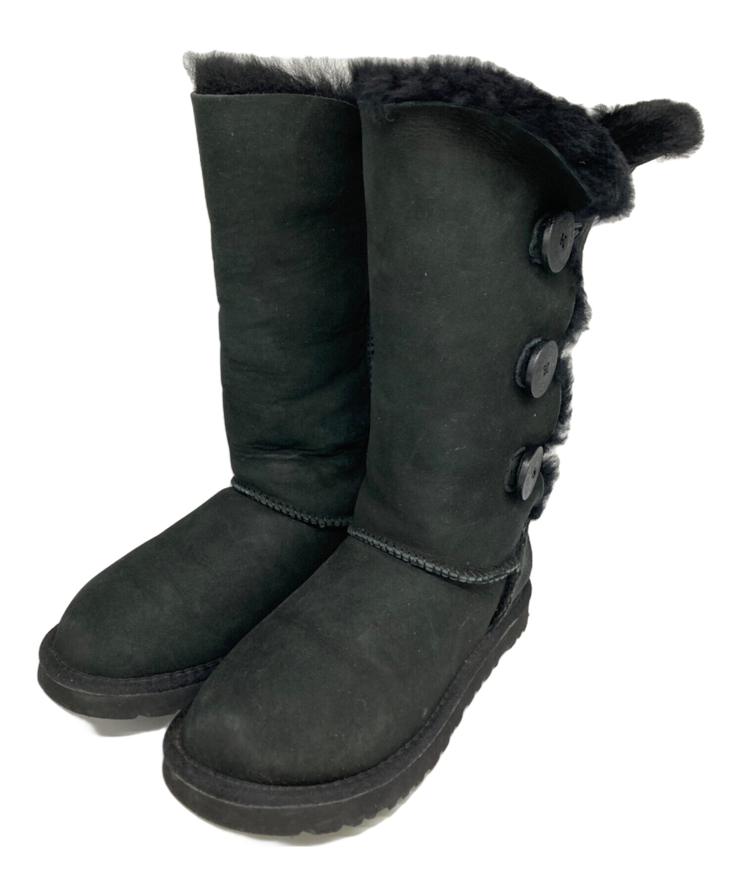 中古・古着通販】UGG (アグ) ムートンブーツ ネイビー サイズ:24cm