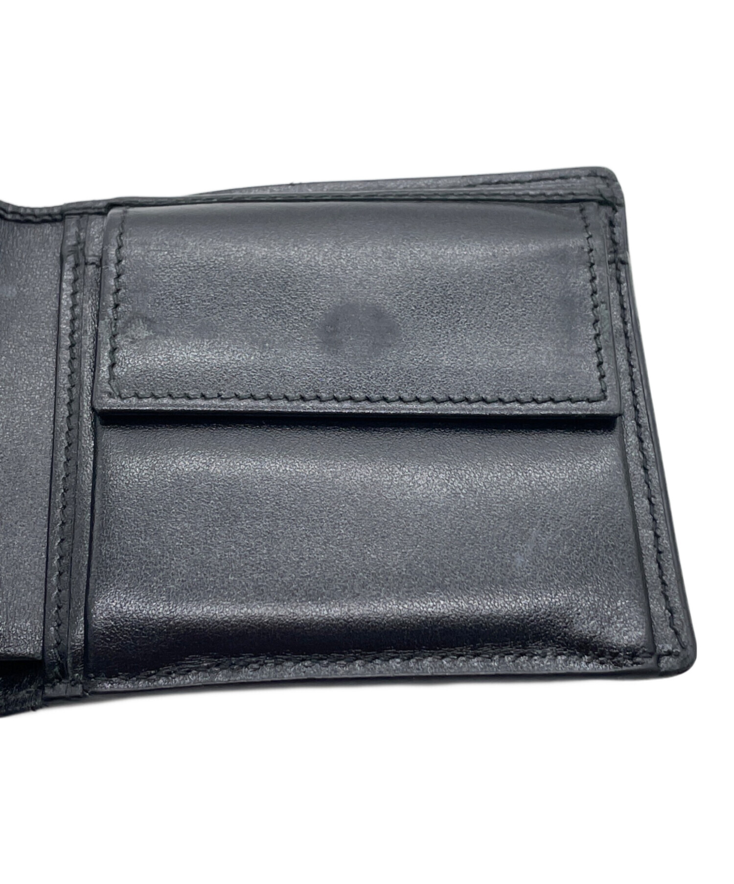 中古・古着通販】GUCCI (グッチ) 2つ折り財布 ブラック｜ブランド