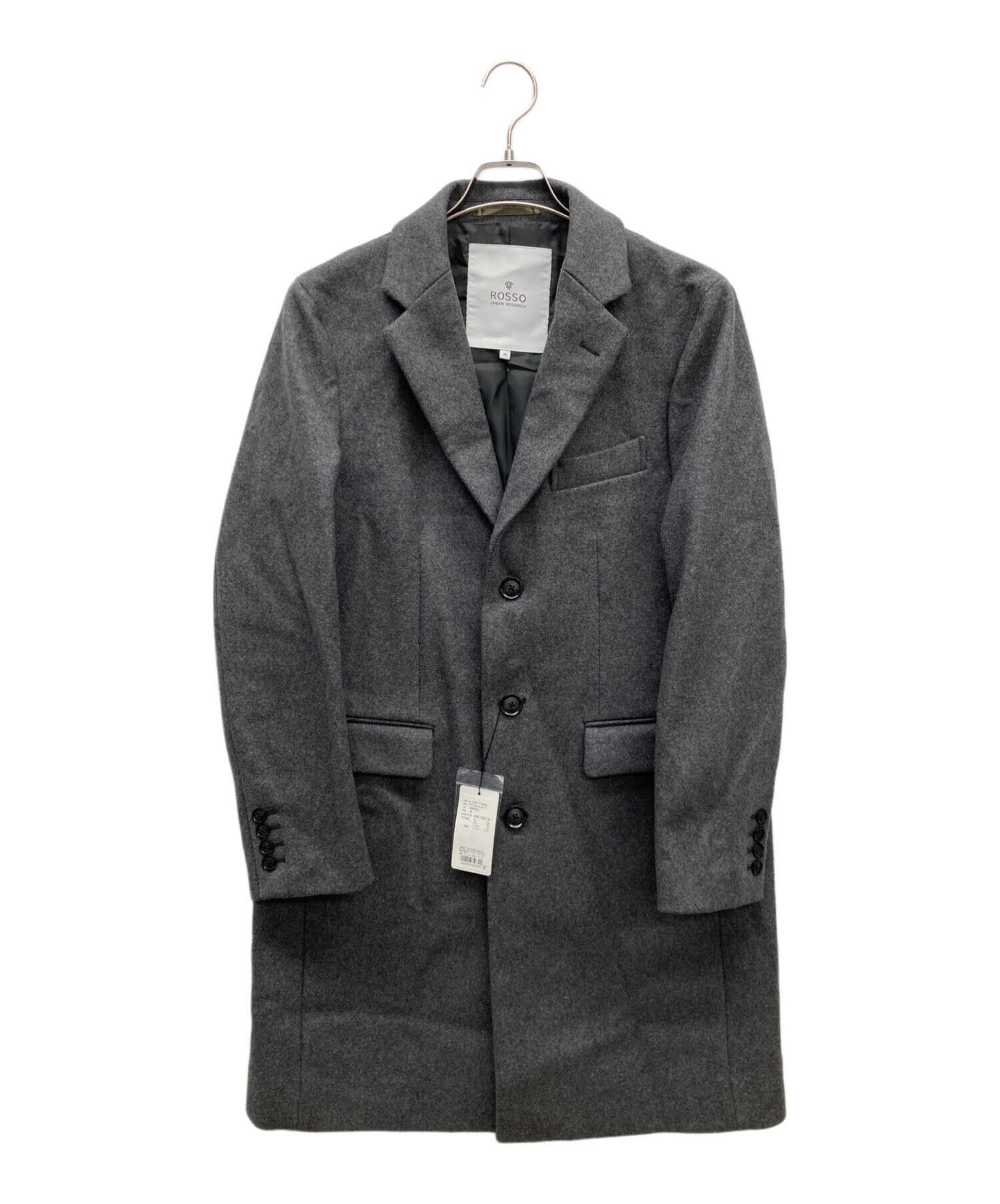 中古・古着通販】ROSSO (ロッソ) ウールコート グレー サイズ:SIZE M 