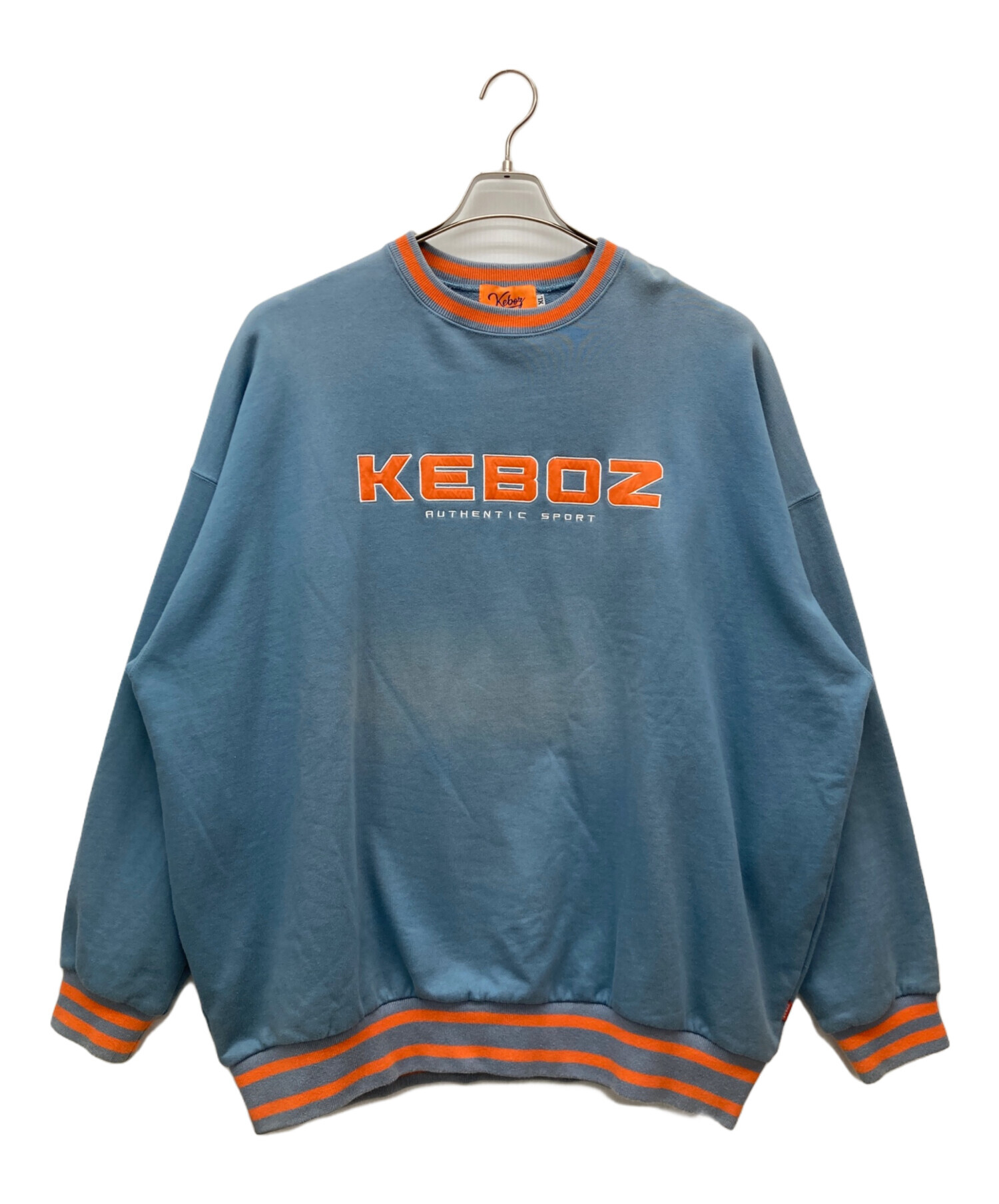 中古・古着通販】KEBOZ (ケボズ) スウェット オレンジ×スカイブルー 