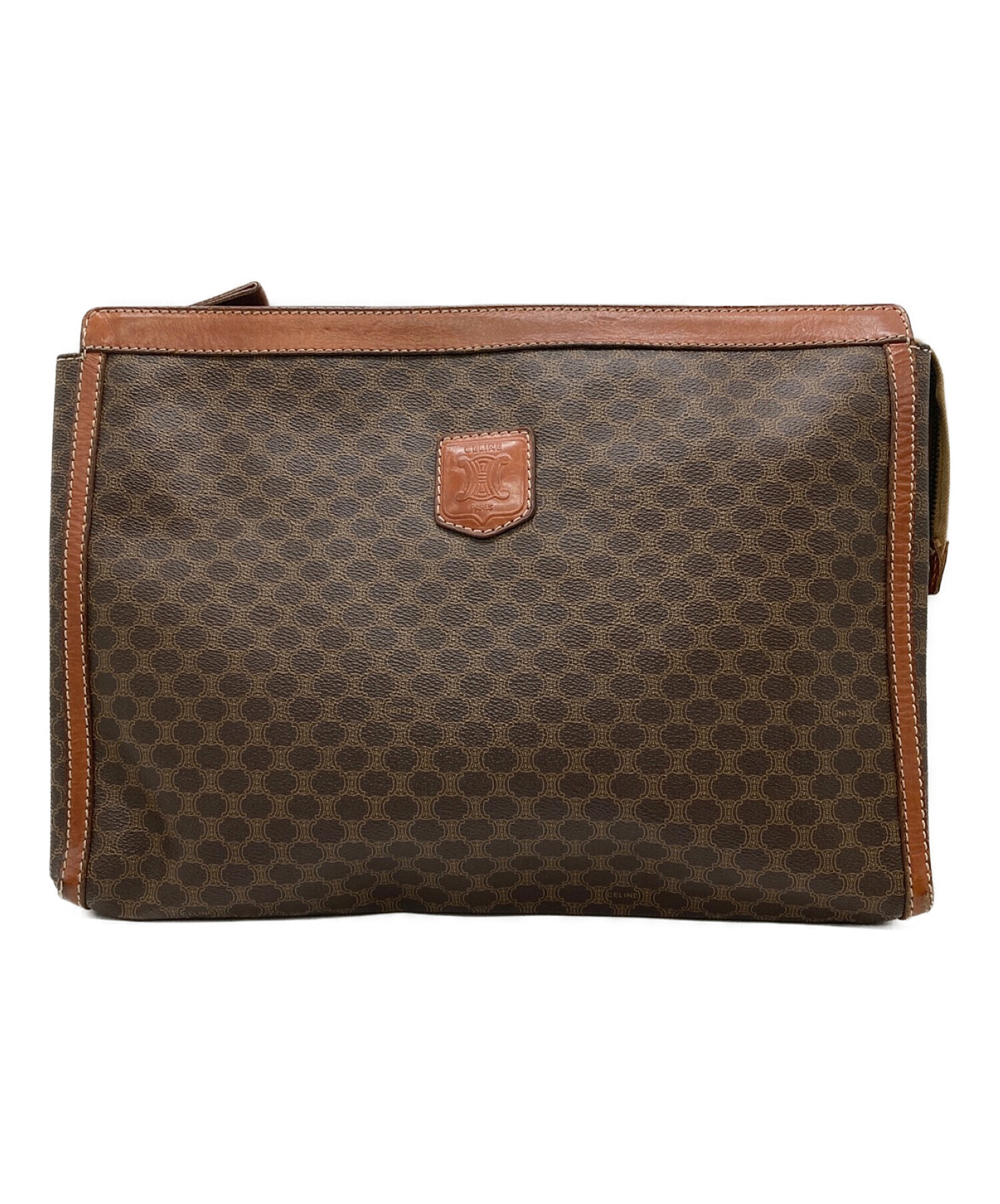 中古・古着通販】CELINE (セリーヌ) セカンドバッグ ブラウン 