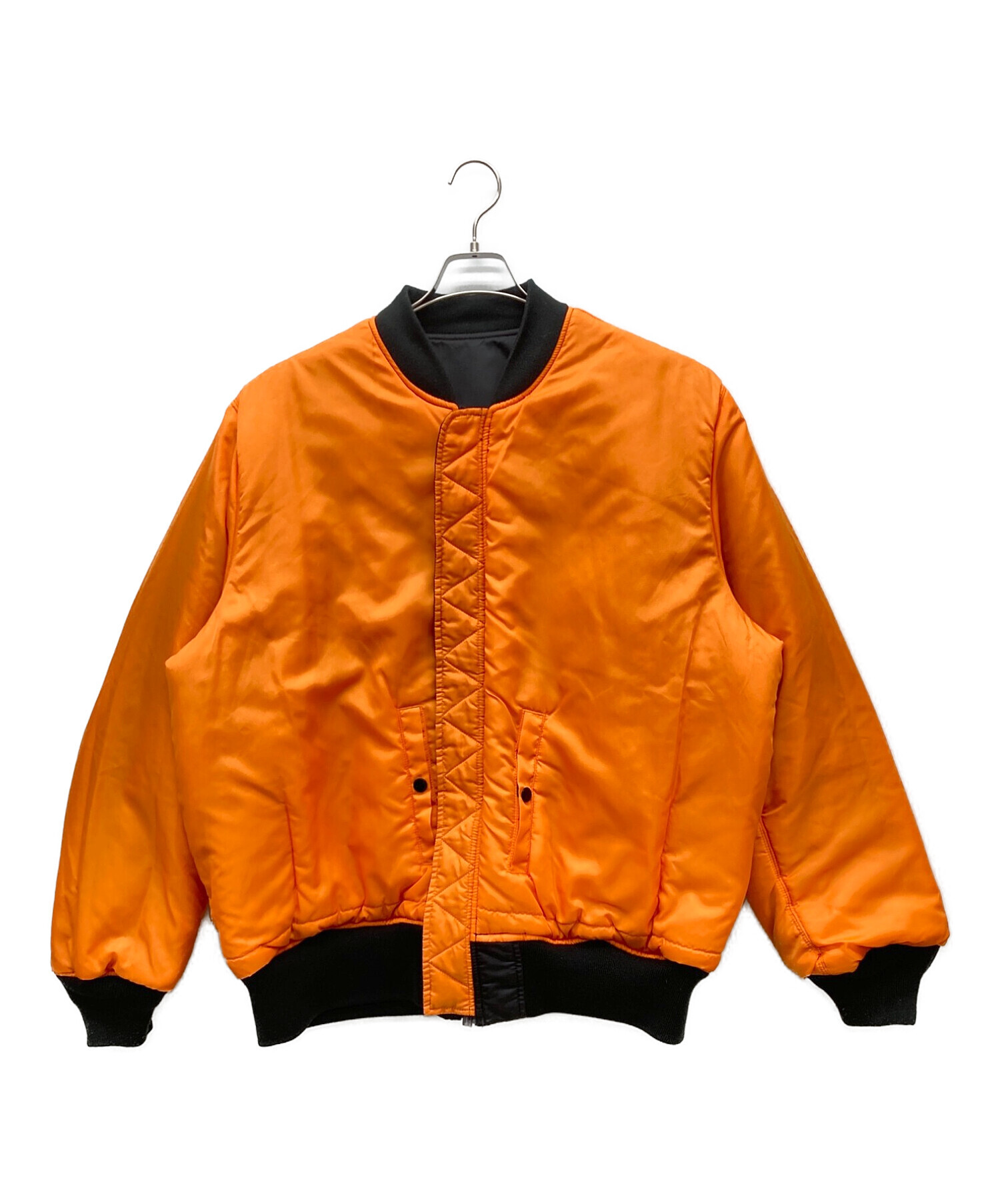 中古・古着通販】ALPHA (アルファ) MA-1ジャケット ブラック