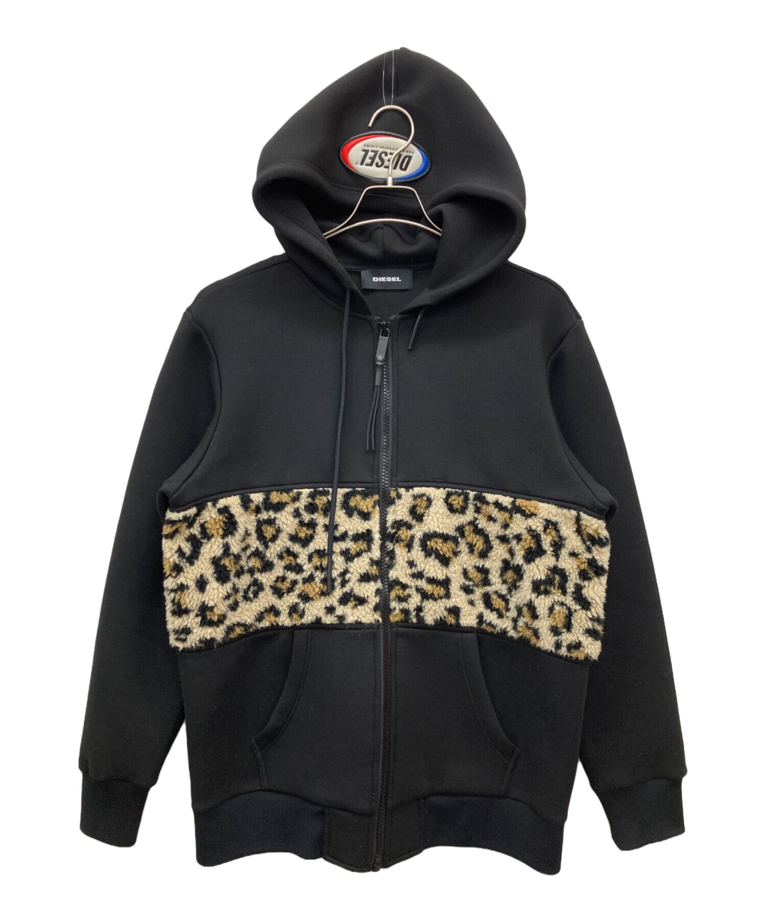中古・古着通販】DIESEL (ディーゼル) レオパード切替パーカー