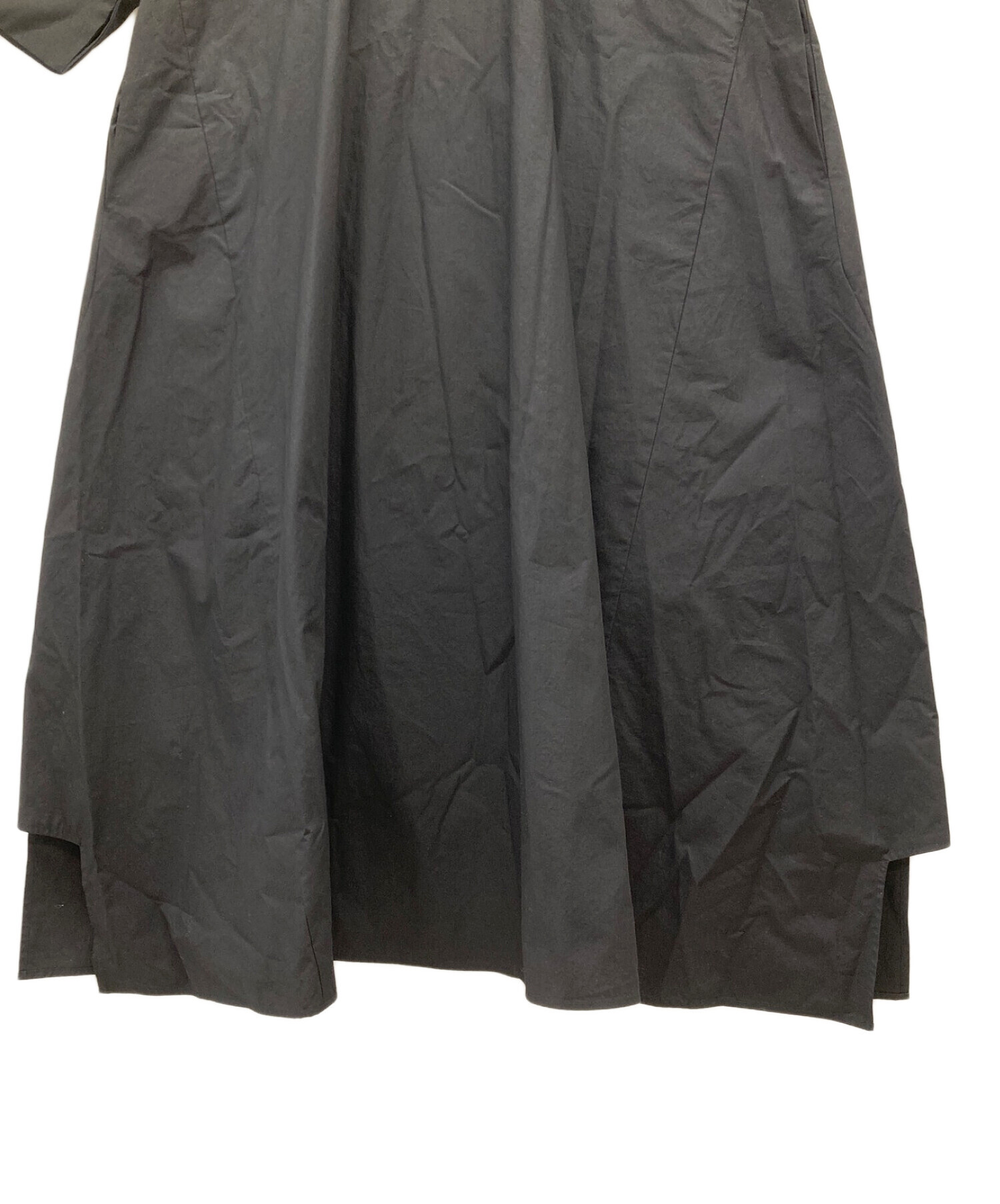中古・古着通販】ENFOLD (エンフォルド) A-LINE DRESS ブラック サイズ  
