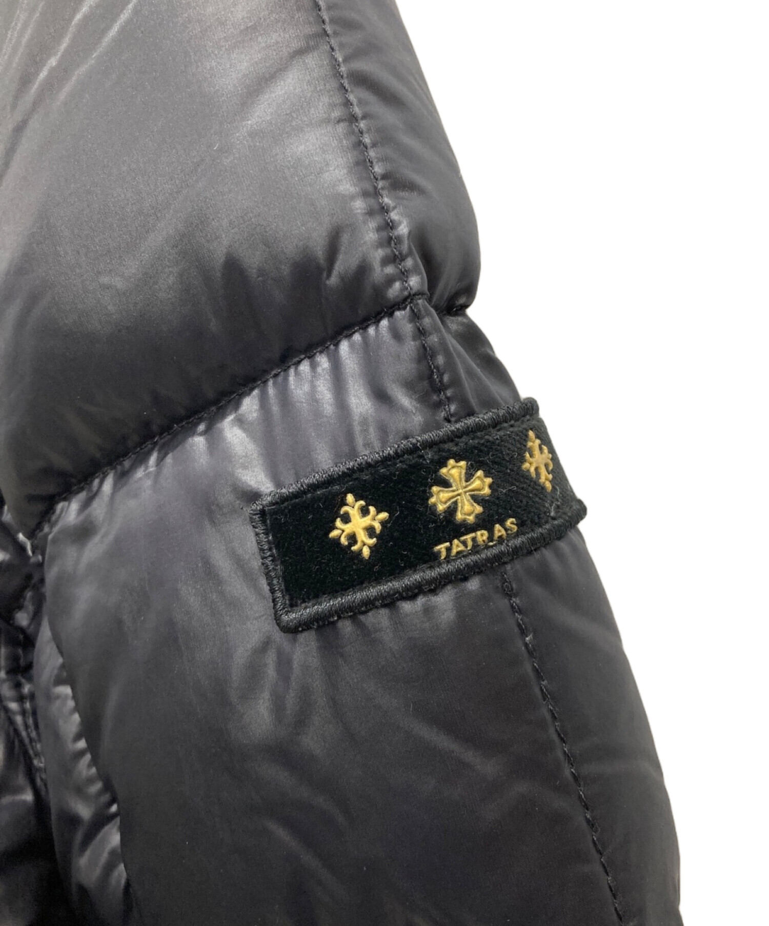 美品 タトラス　ダウンジャケット　バラザーノ　2way フード着脱　黒　艶感　M 中古・古着通販】TATRAS (タトラス) バラザーノ ダウンジャケット