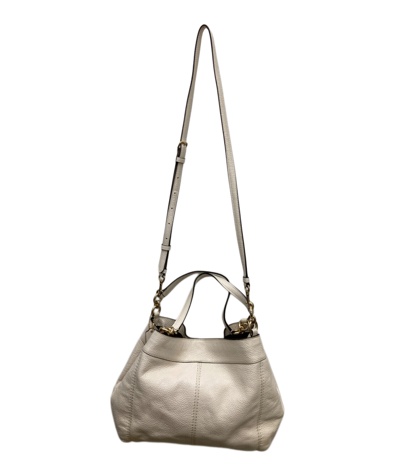 中古・古着通販】COACH (コーチ) 2WAYショルダーバッグ アイボリー 