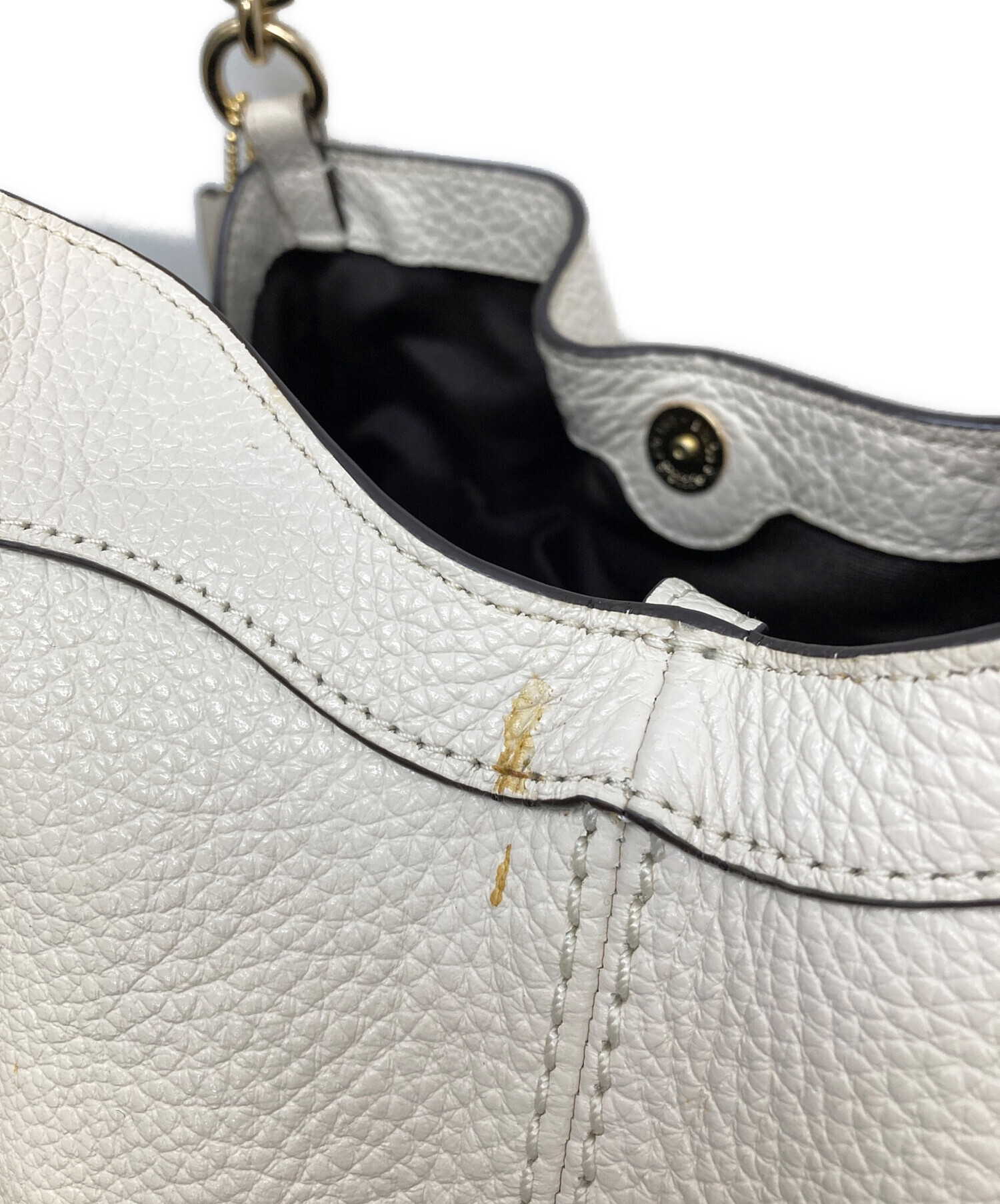 中古・古着通販】COACH (コーチ) 2WAYショルダーバッグ アイボリー 