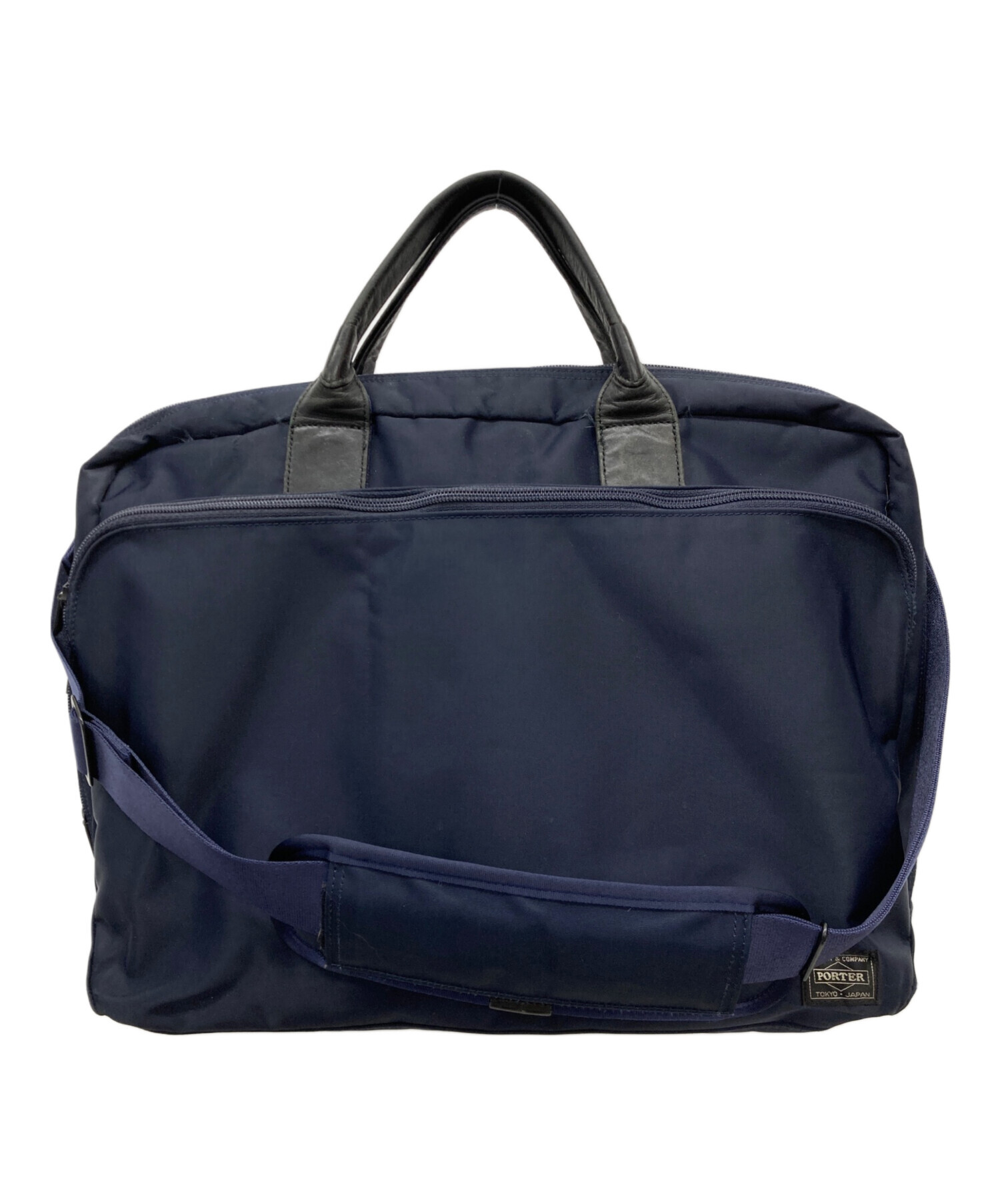 限定値下げ！ほぼ新品！PORTER / 2WAY BRIEFCASEネイビー 中古・古着通販】PORTER (ポーター) 2WAYブリーフケース ネイビー
