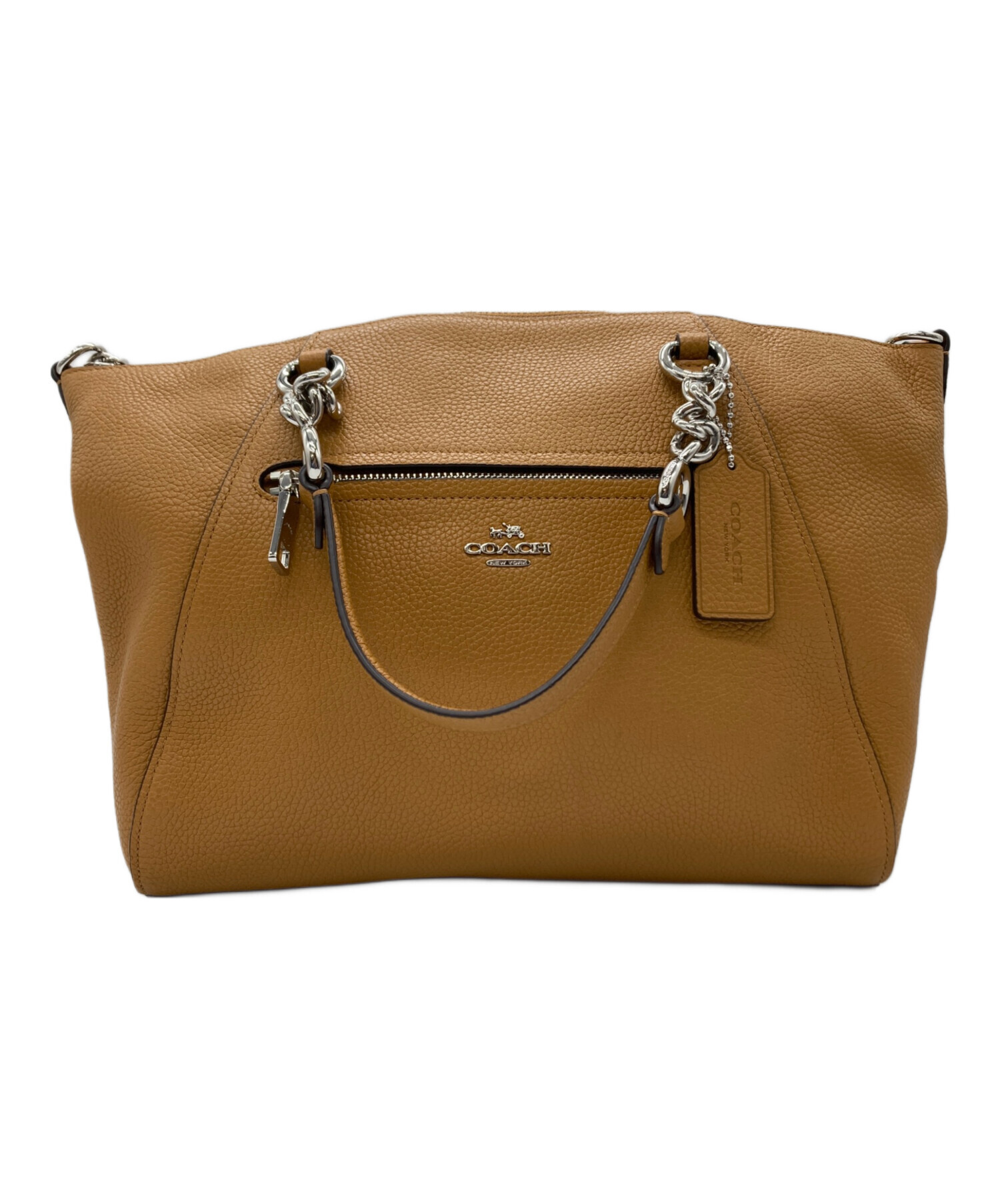 中古・古着通販】COACH (コーチ) 2WAYショルダーバッグ キャメル 