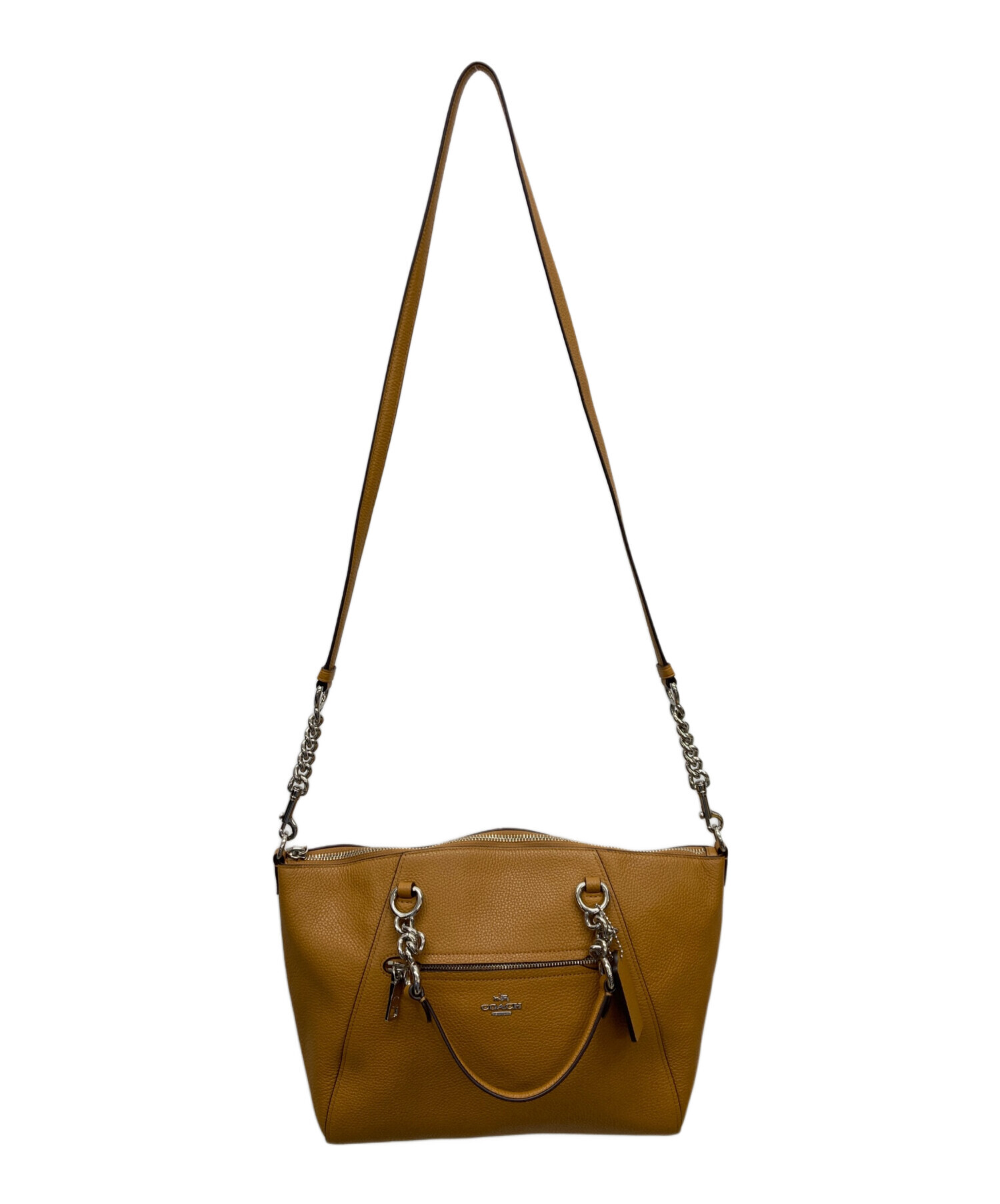中古・古着通販】COACH (コーチ) 2WAYショルダーバッグ キャメル 