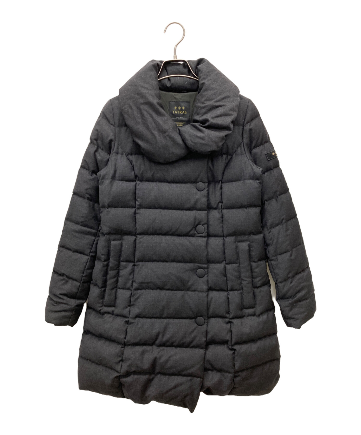 中古・古着通販】TATRAS (タトラス) ダウンコート グレー サイズ:SIZE