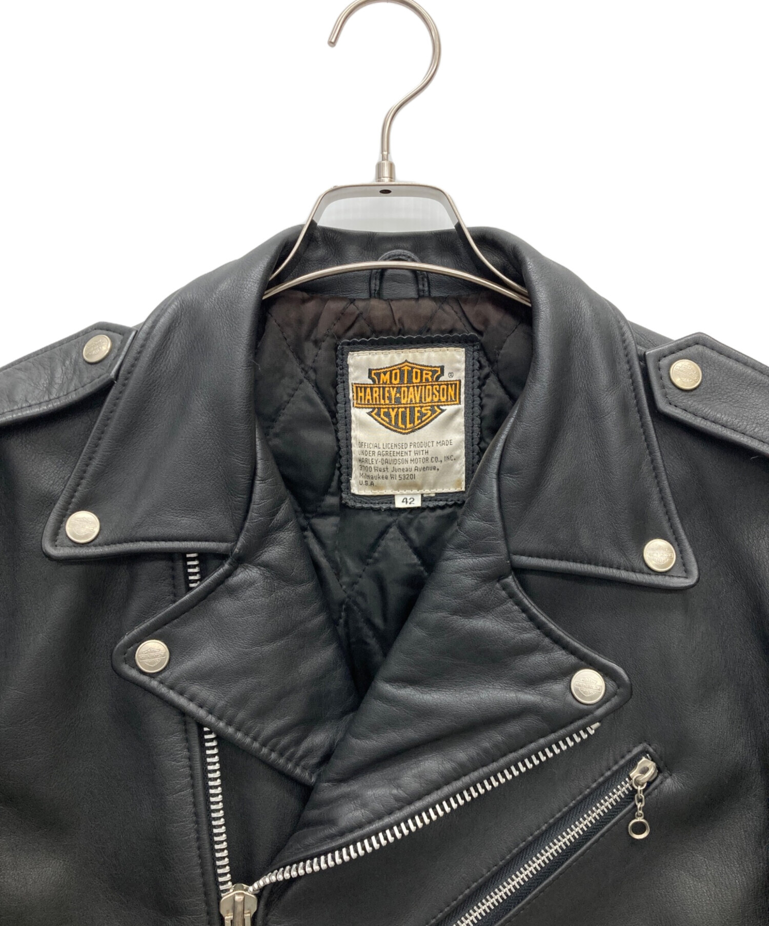 中古・古着通販】HARLEY-DAVIDSON (ハーレーダビッドソン) レザー