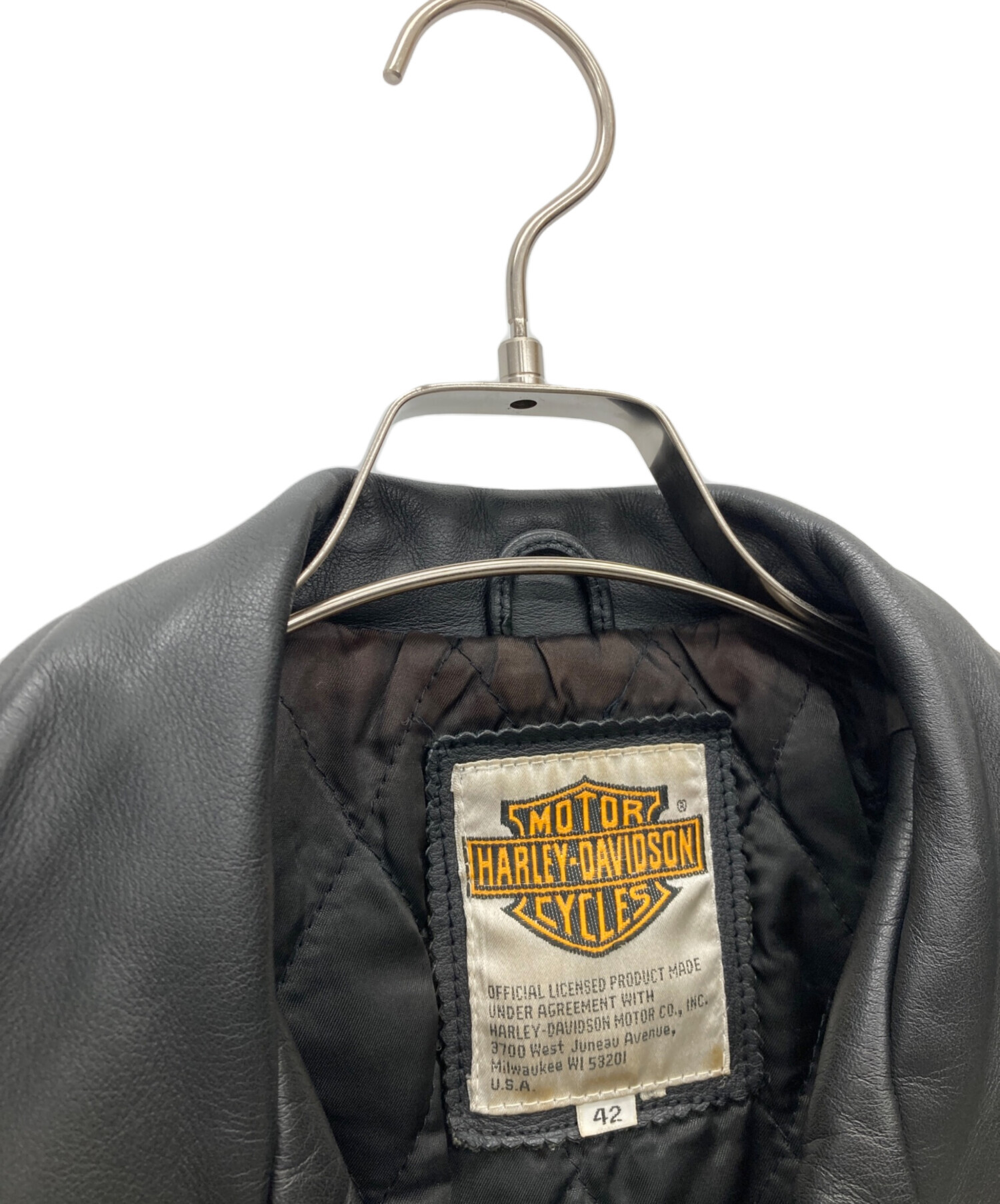 中古・古着通販】HARLEY-DAVIDSON (ハーレーダビッドソン) レザー