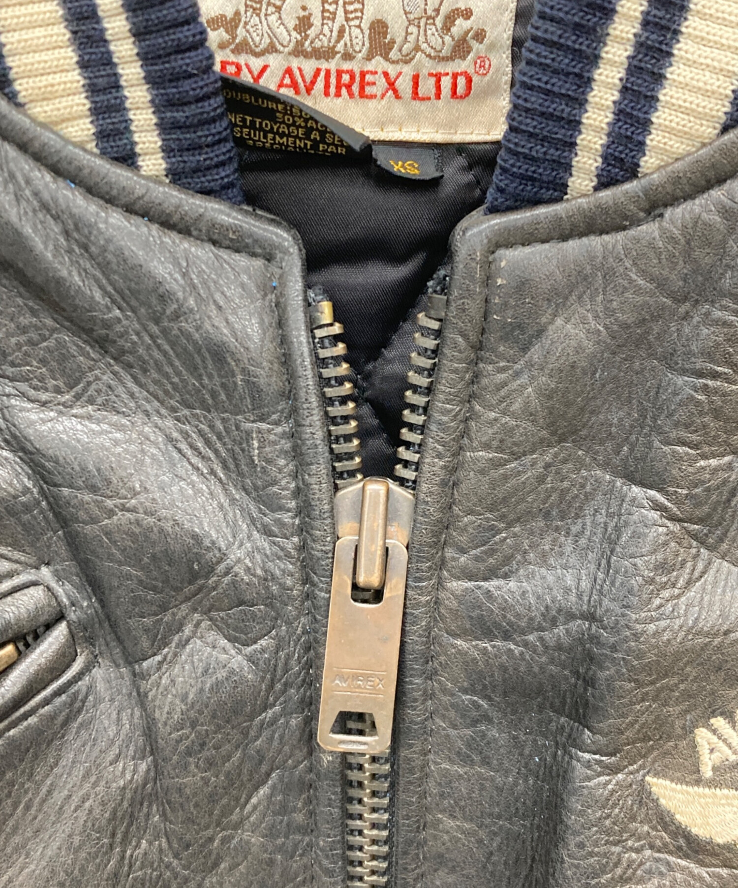 中古・古着通販】AVIREX (アヴィレックス) 90sフェードレザー