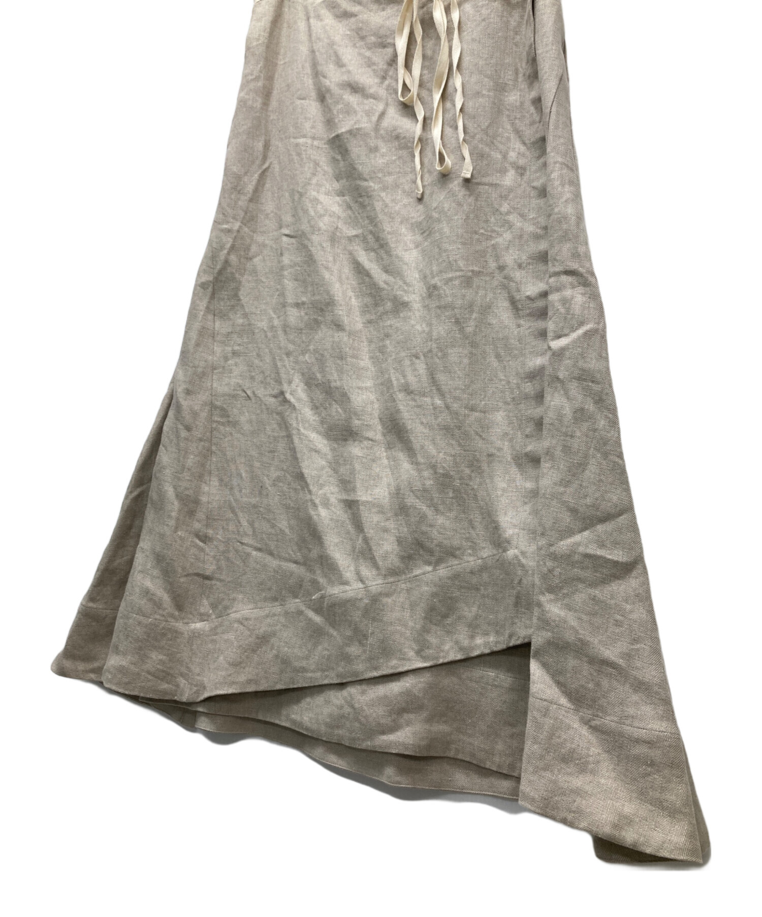 中古・古着通販】CHAOS (カオス) リネンヘリンボーンラップスカート