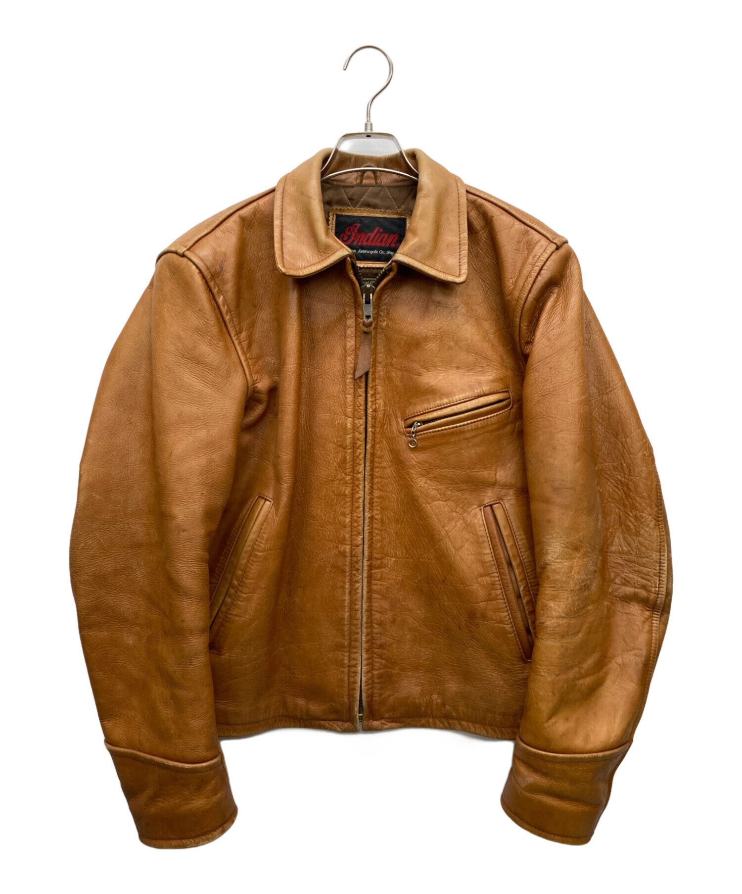 中古・古着通販】INDIAN (インディアン) レザージャケット ブラウン