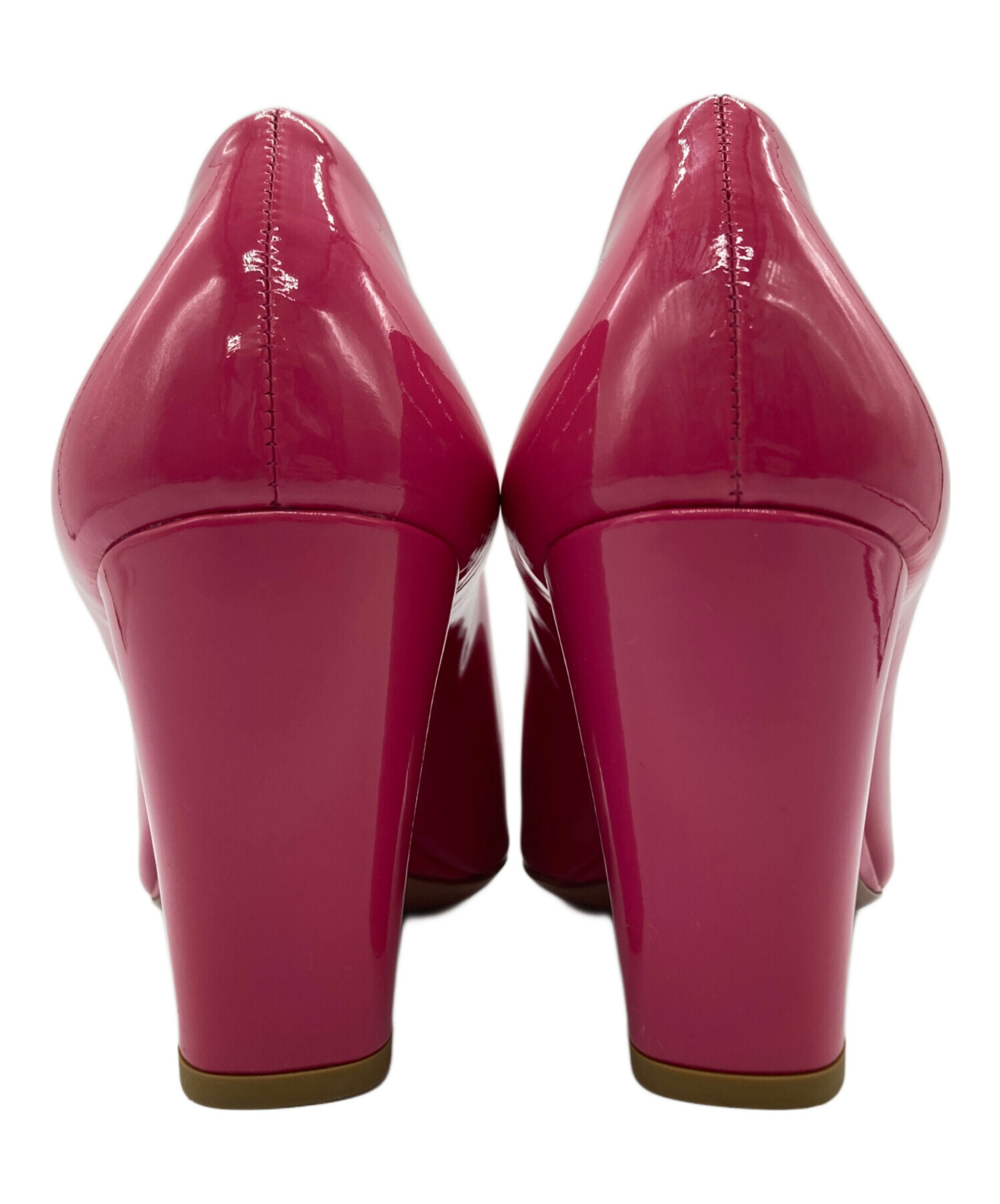 中古・古着通販】PRADA (プラダ) オープントゥーパンプス ピンク