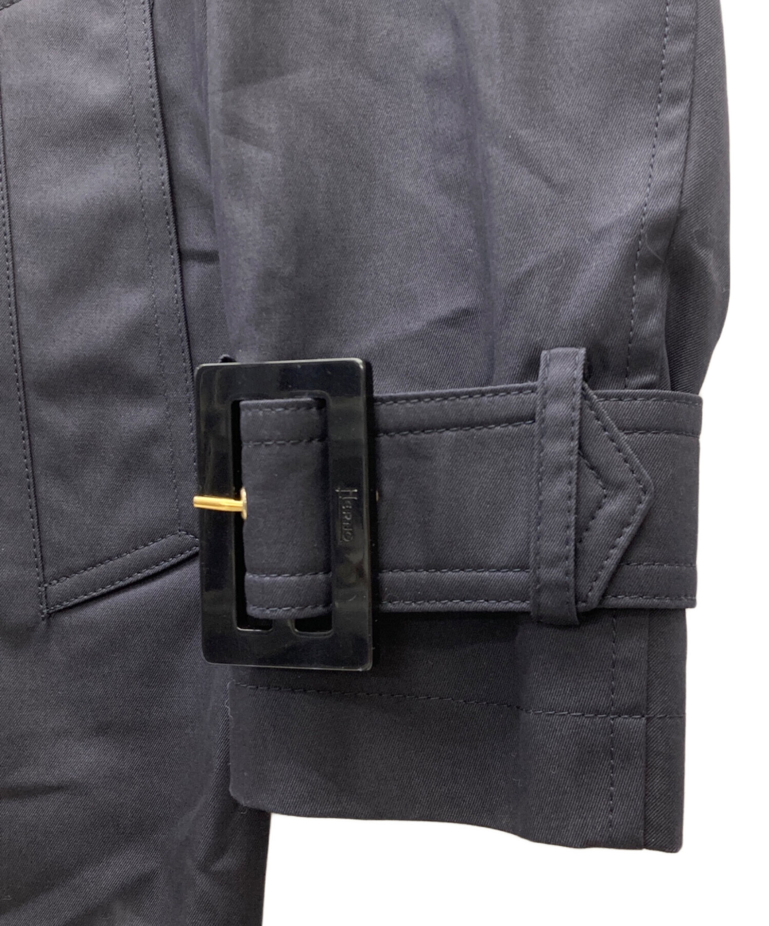 Herno ネイビー トレンチコート 中古・古着通販】HERNO (ヘルノ) トレンチコート ネイビー サイズ