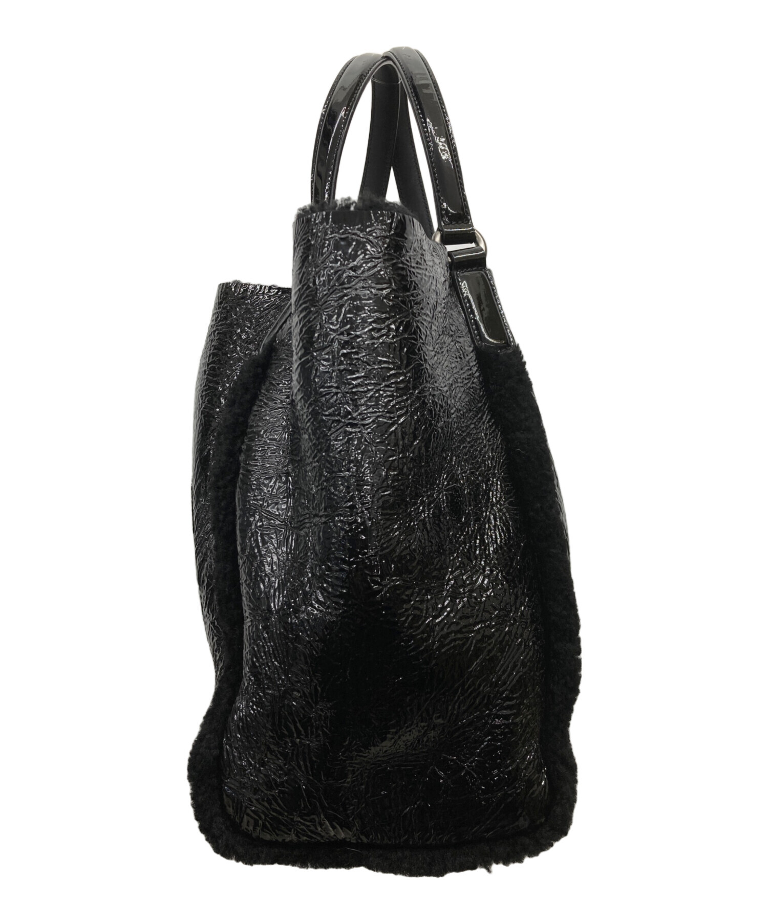 中古・古着通販】GUCCI (グッチ) ソーホートートバッグ ブラック