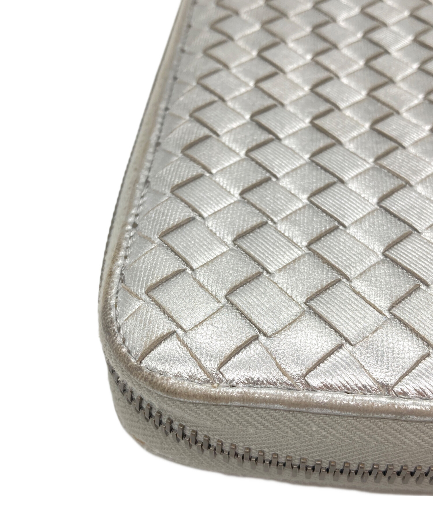 BOTTEGA VENETA ボッテガベネタ 財布・ケース  シルバー 【古着】【中古】【送料無料】 中古・古着通販】BOTTEGA VENETA (ボッテガベネタ) レザー財布