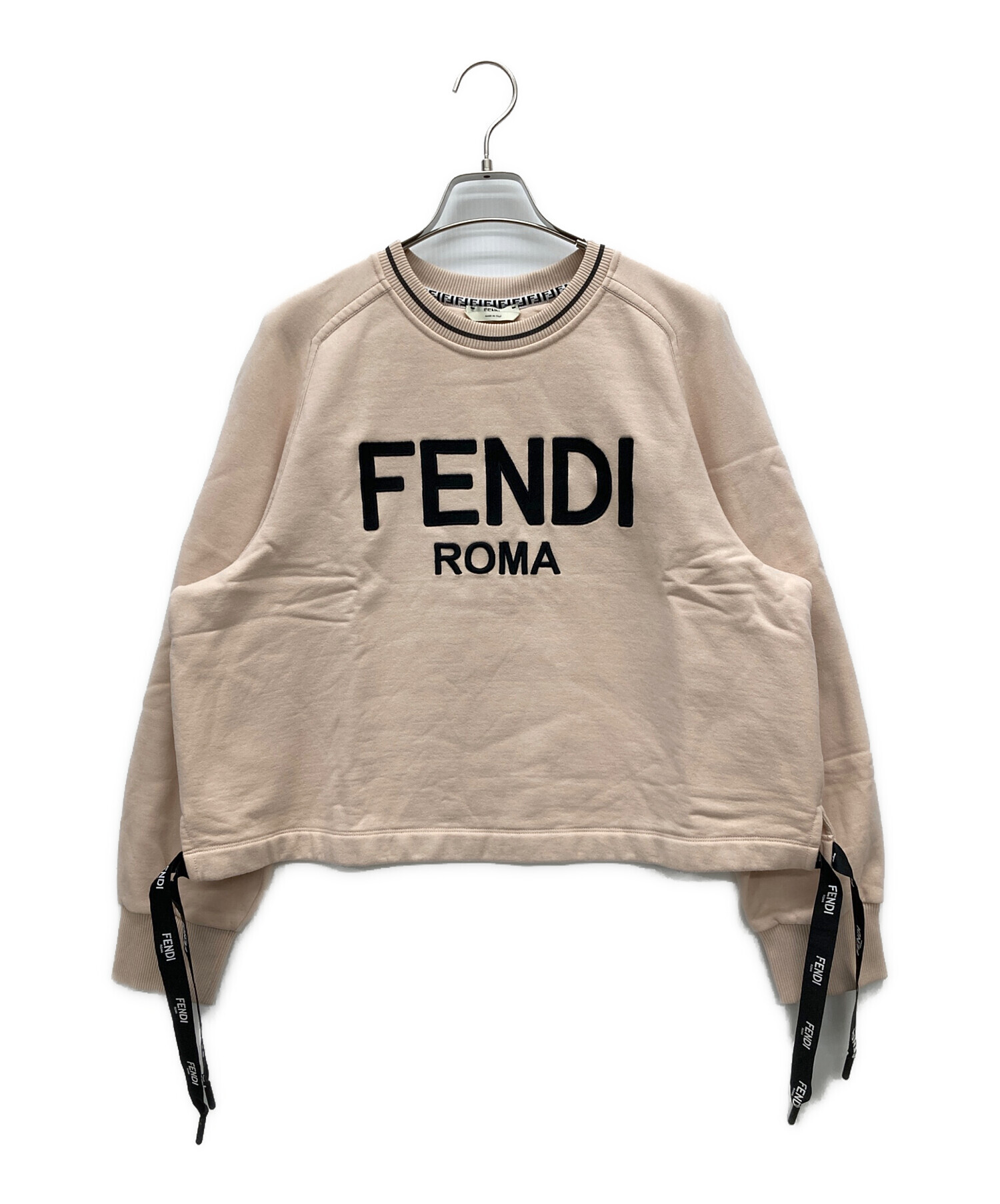 中古・古着通販】FENDI (フェンディ) ロゴスウェット ピンク サイズ