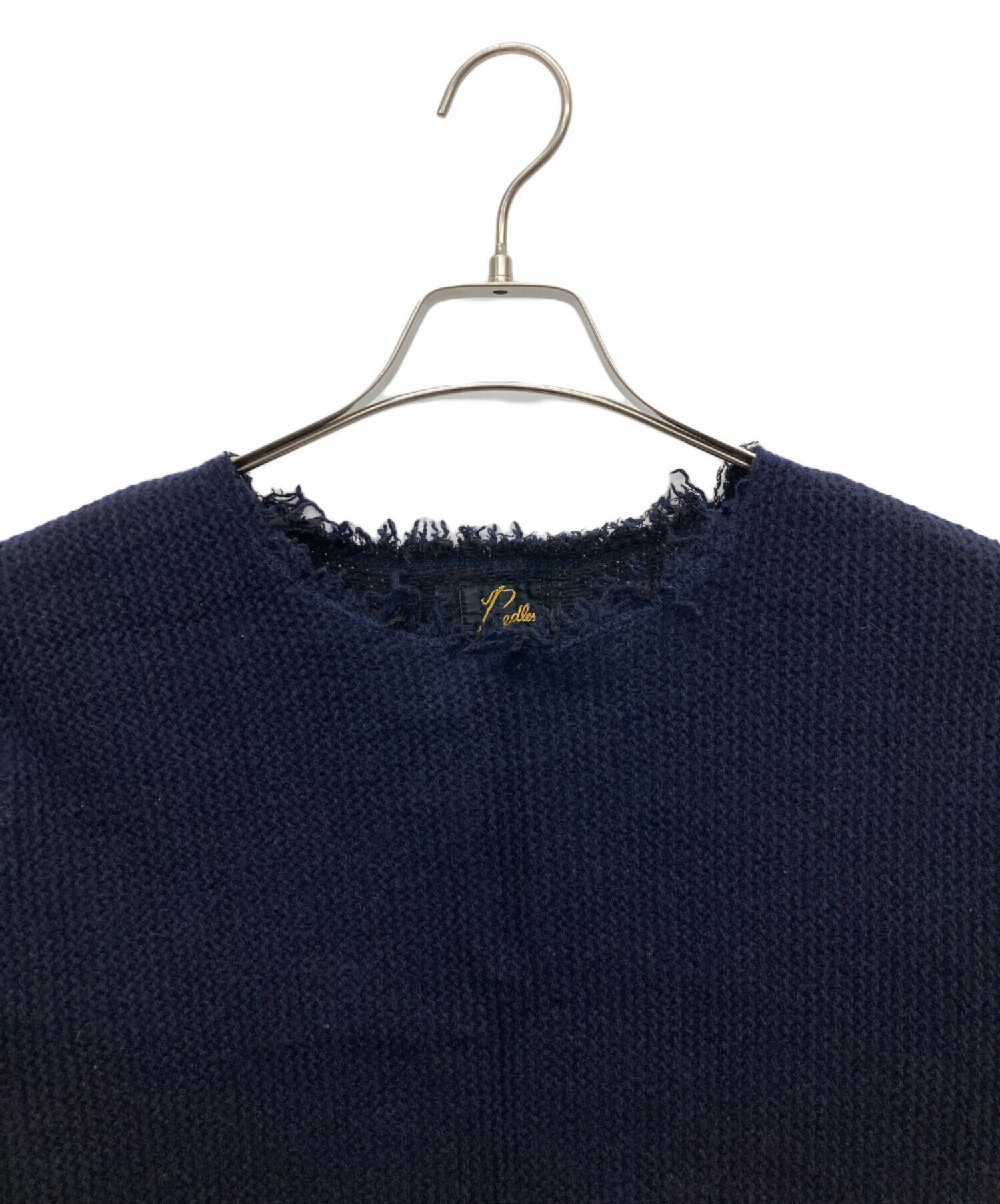 Needles/ カットオフ ワッフルニットセーター 切りっぱなし 中古・古着通販】Needles (ニードルズ) カットオフサーマルニット