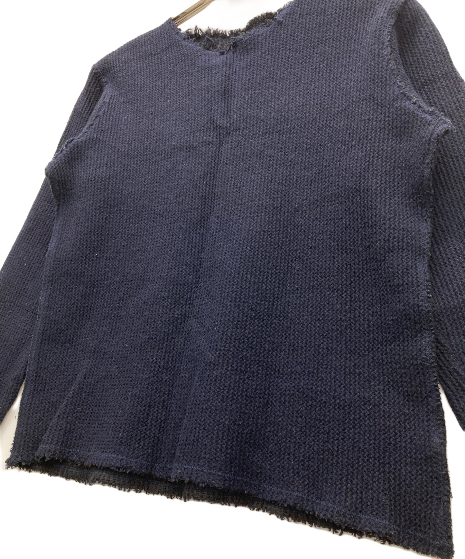 Needles/ カットオフ ワッフルニットセーター 切りっぱなし 中古・古着通販】Needles (ニードルズ) カットオフサーマルニット