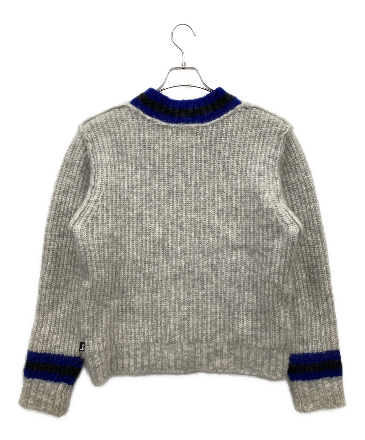 中古・古着通販】stussy (ステューシー) モヘアテニスセーター グレー 