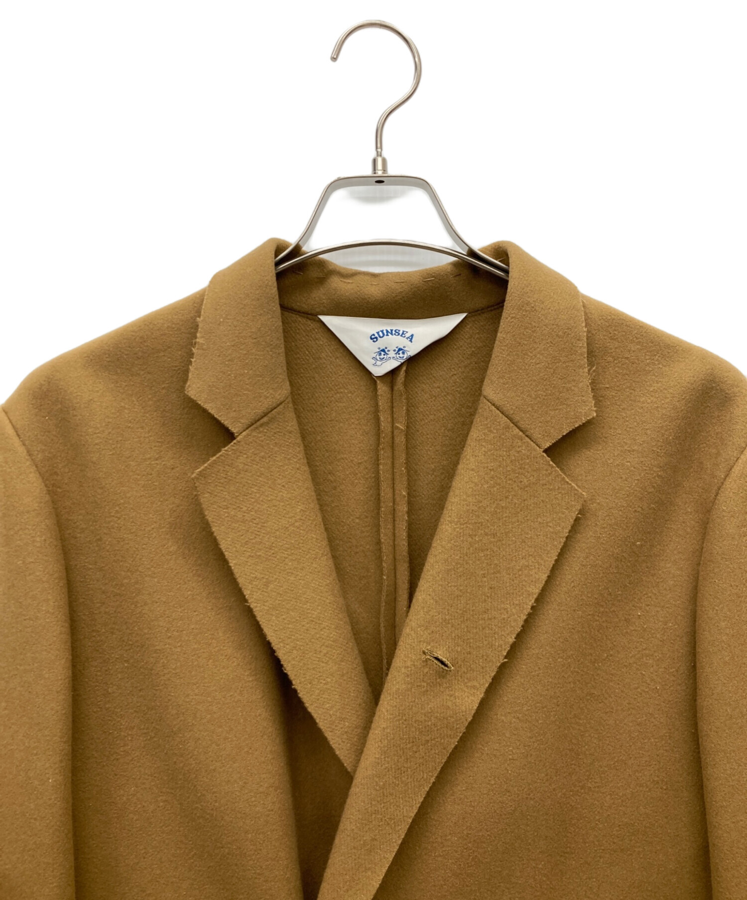 中古・古着通販】SUNSEA (サンシー) ウールコート ベージュ サイズ