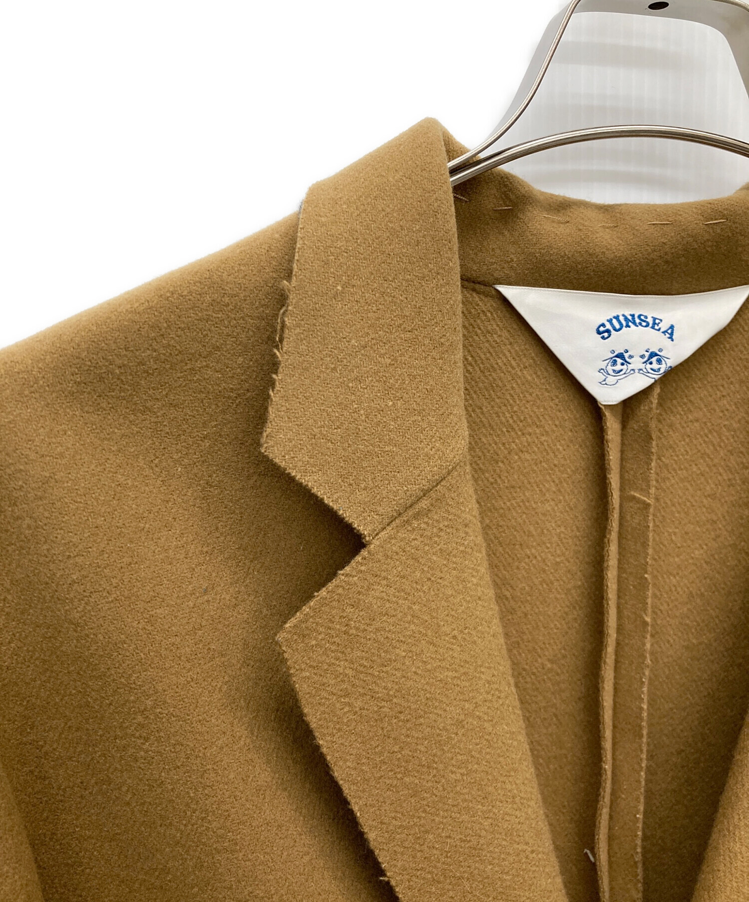 中古・古着通販】SUNSEA (サンシー) ウールコート ベージュ サイズ