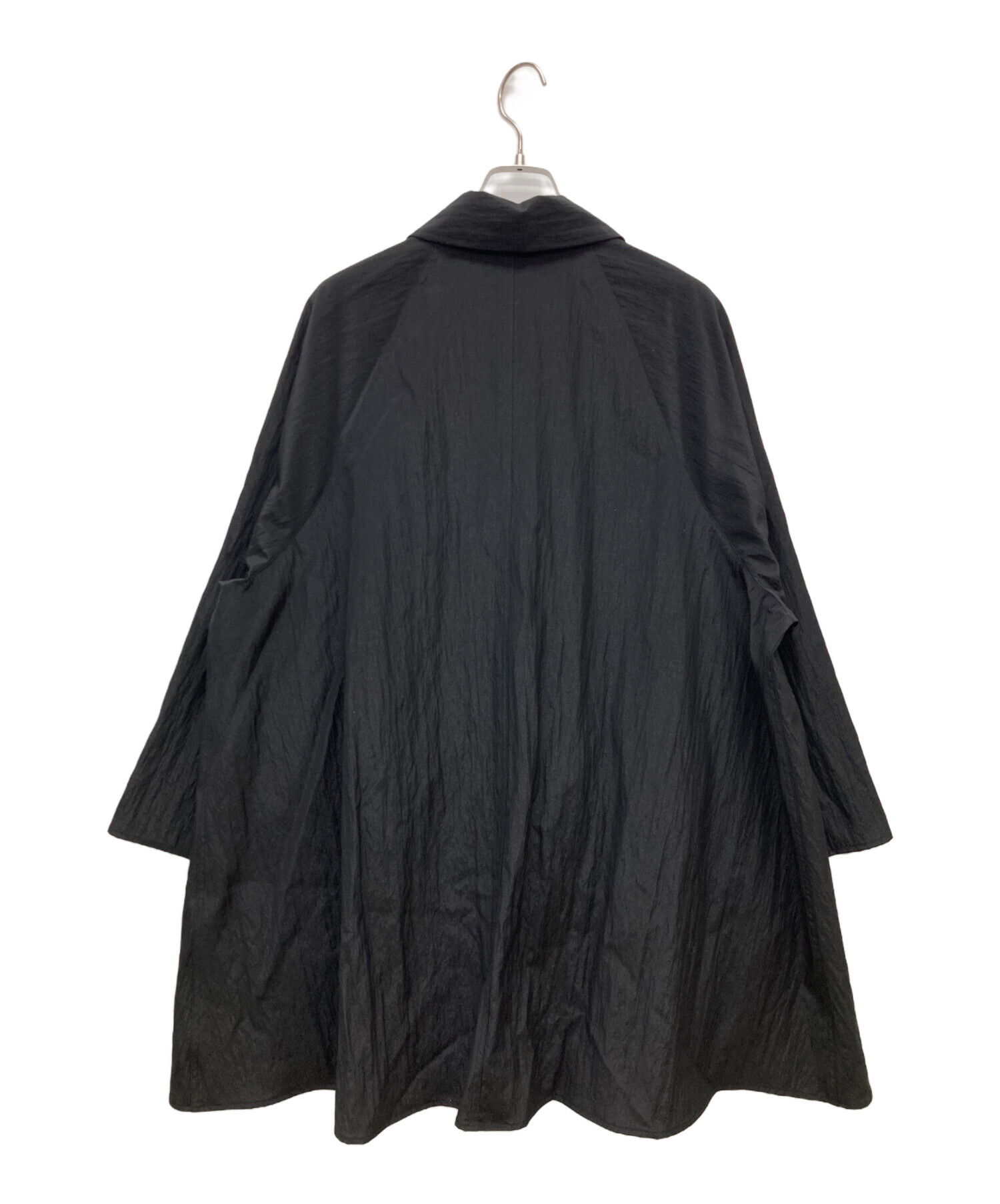 極美品 【TICCA】ティッカ　Aライン コート クリーニング済み 中古・古着通販】ticca (ティッカ) ステンカラーコート ブラック