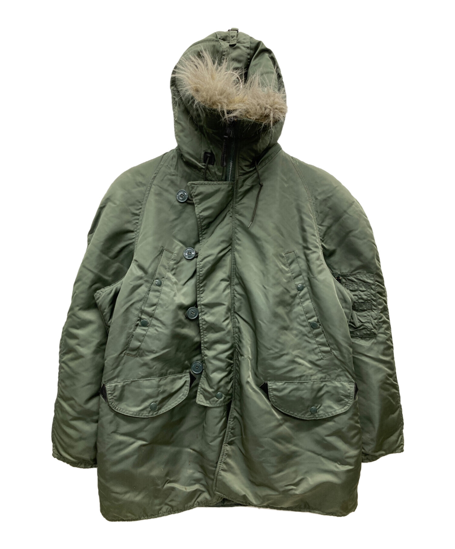 未着用 ALPHA アルファ N-3Bジャケット ヴィンテージグリーン M 中古・古着通販】ALPHA (アルファ) N-3Bジャケット グリーン サイズ