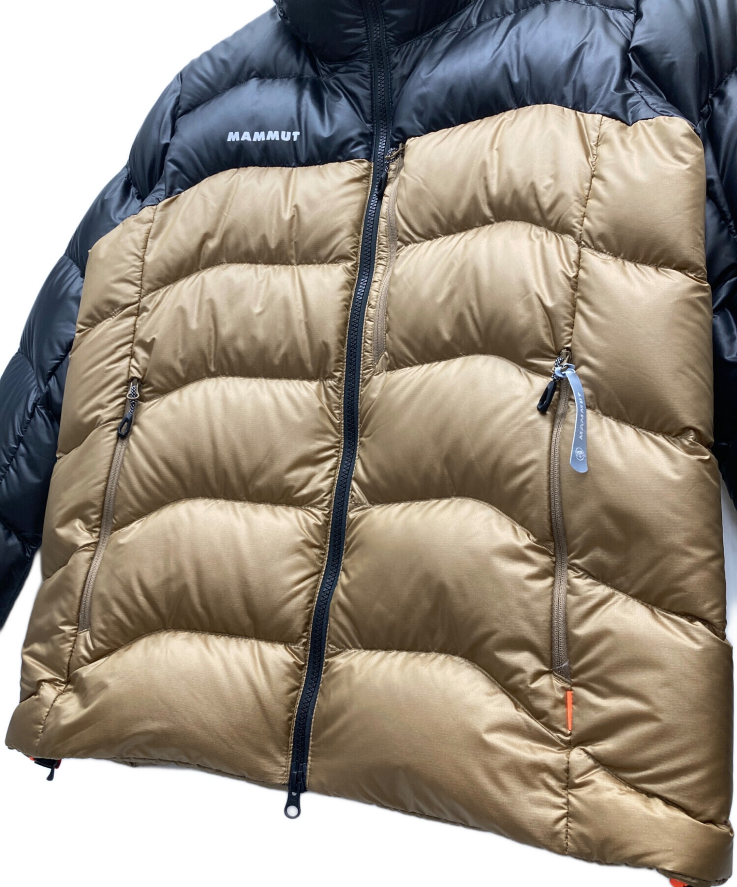 中古・古着通販】MAMMUT (マムート) ダウンジャケット ブラック×カーキ