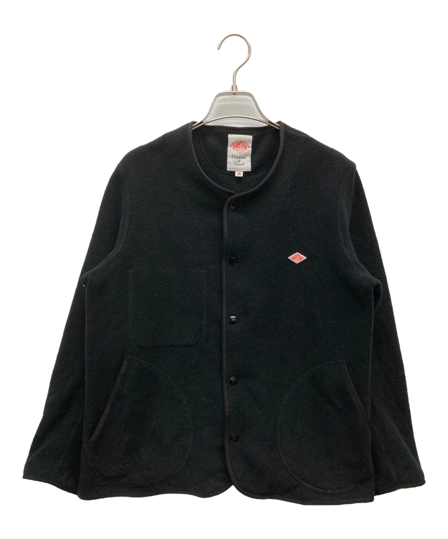 中古・古着通販】DANTON (ダントン) ノーカラーフリースジャケット