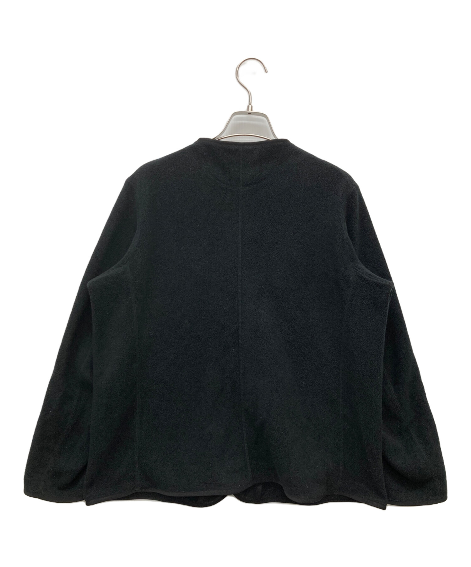 DANTONノーカラーフリースジャケット　黒　ブラック　Black　36 中古・古着通販】DANTON (ダントン) ノーカラーフリースジャケット
