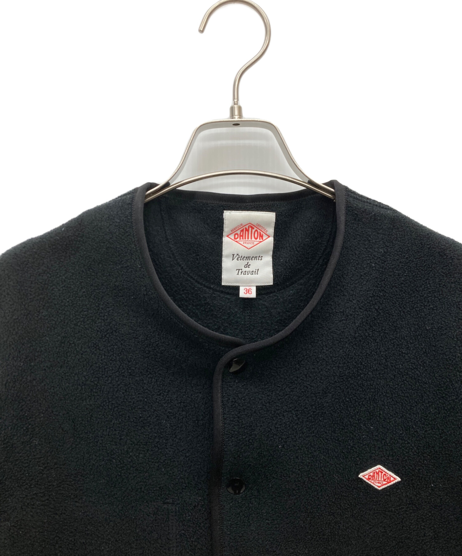 中古・古着通販】DANTON (ダントン) ノーカラーフリースジャケット