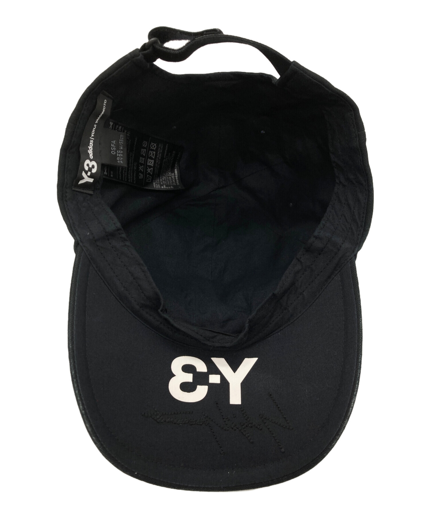 中古・古着通販】Y-3 (ワイスリー) ベースボールキャップ ブラック