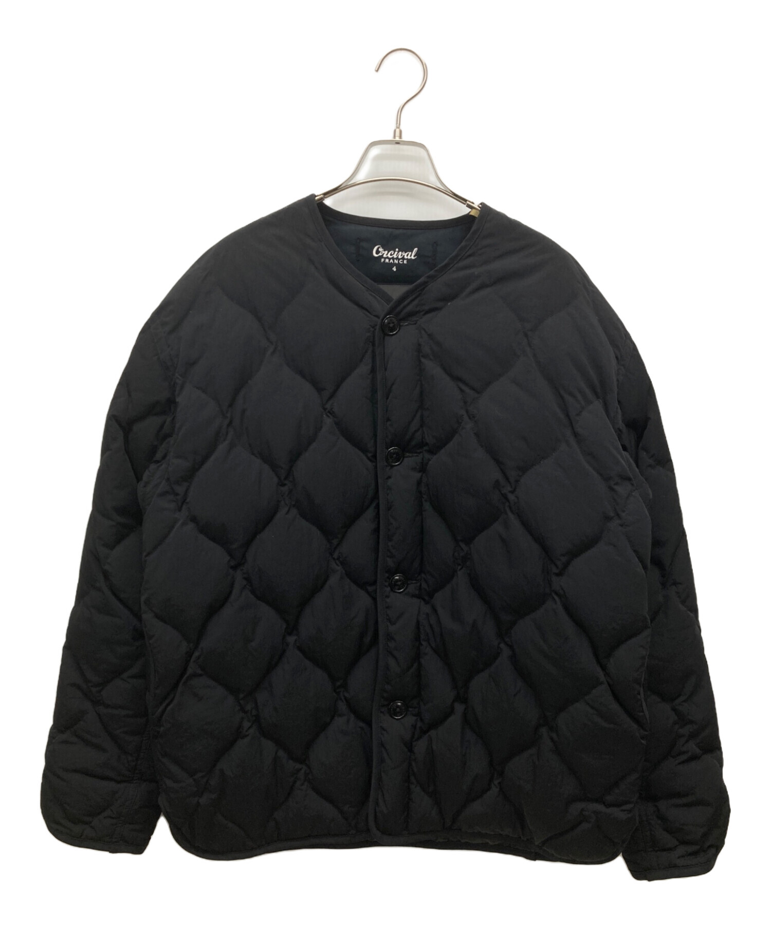 中古・古着通販】ORCIVAL FRANCE (オーシバル) ノーカラーキルティング 