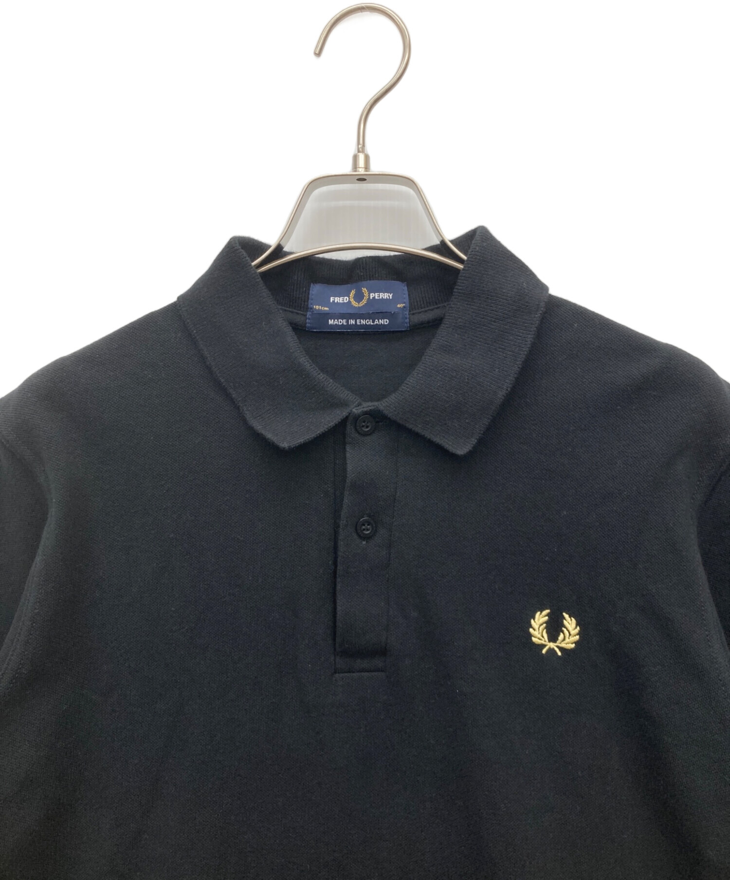 中古・古着通販】FRED PERRY (フレッドペリー) ポロシャツ ブラック 