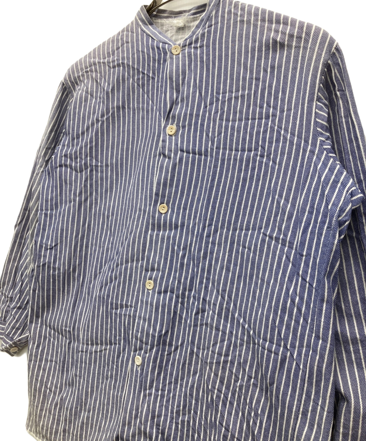 中古・古着通販】チェコ軍 (チェコグン) プリズナーシャツ ブルー