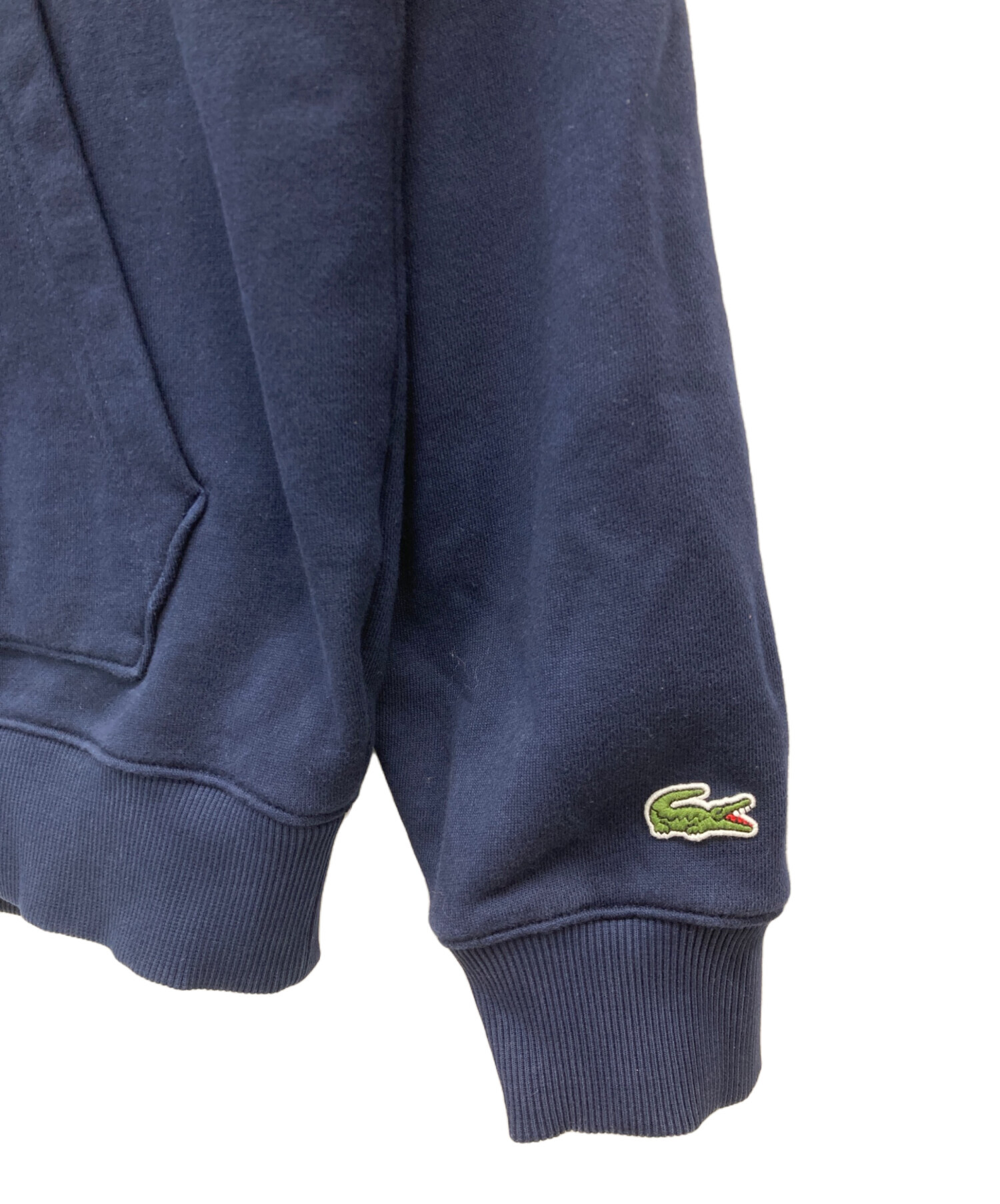 中古・古着通販】LACOSTE (ラコステ) ロゴプリントフードスウェット