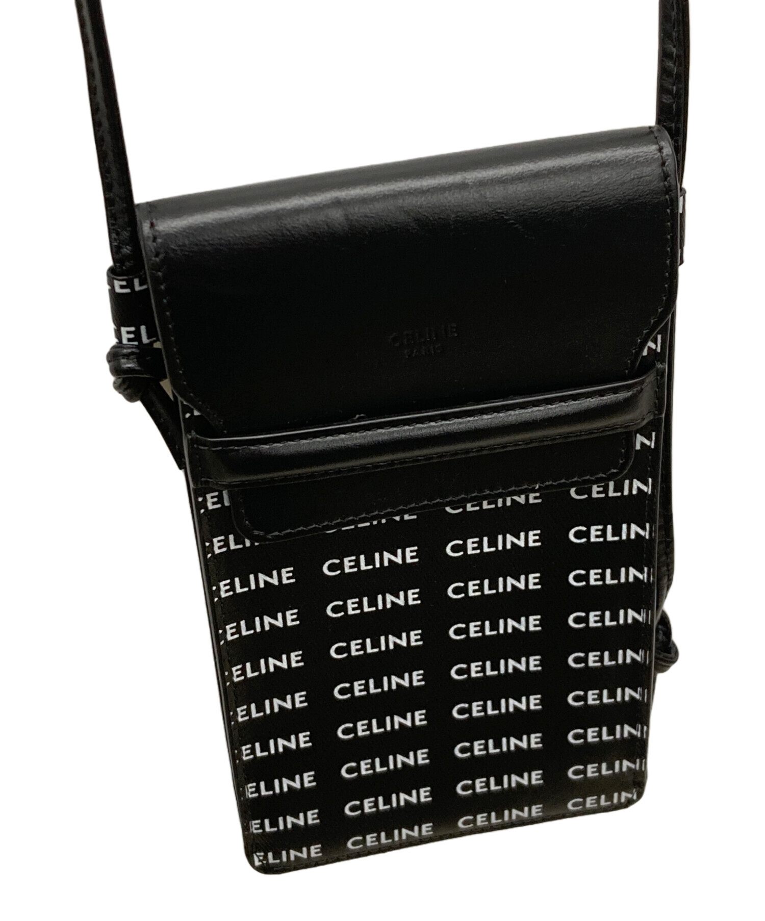 CELINE　セリーヌ　ショルダーバッグ　ブラック　ポシェット 中古・古着通販】CELINE (セリーヌ) ポシェット ショルダー