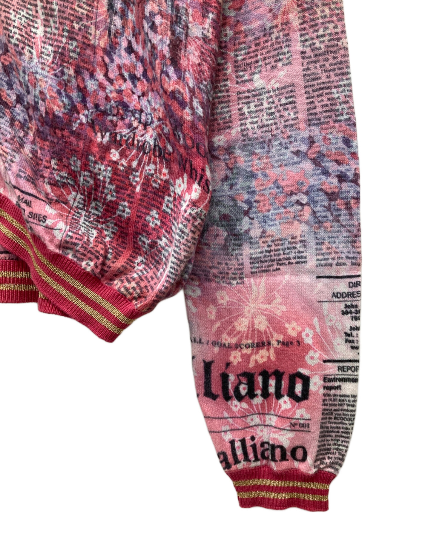 中古・古着通販】JOHN GALLIANO (ジョンガリアーノ) floral newspaper