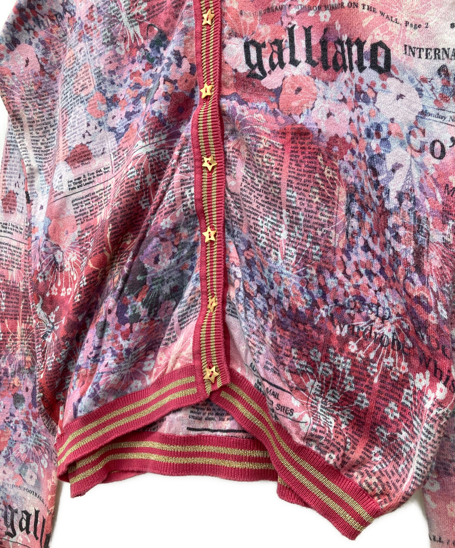 中古・古着通販】JOHN GALLIANO (ジョンガリアーノ) floral newspaper