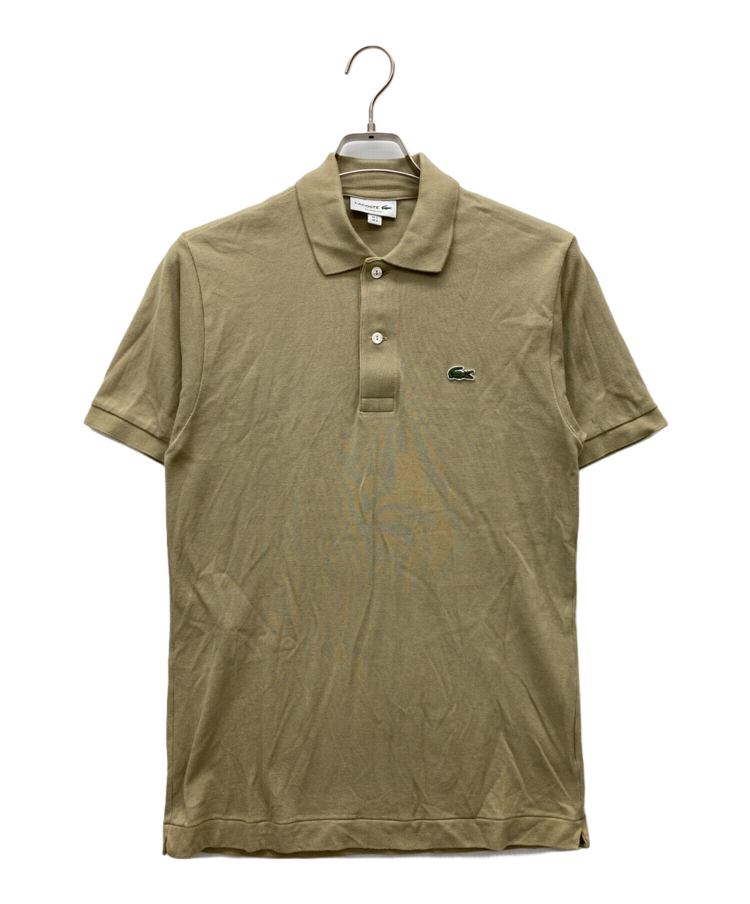 【タグ付新品】 LACOSTE ラコステ ポロシャツ スリムフィット 6 カーキ 中古・古着通販】LACOSTE (ラコステ) ポロシャツ カーキ サイズ:SIZE S