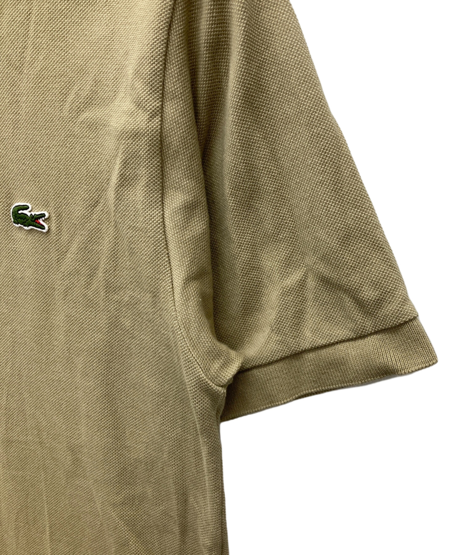 【タグ付新品】 LACOSTE ラコステ ポロシャツ スリムフィット 6 カーキ LACOSTE（ラコステ） ポロシャツ 比翼フロントロングスリーブ