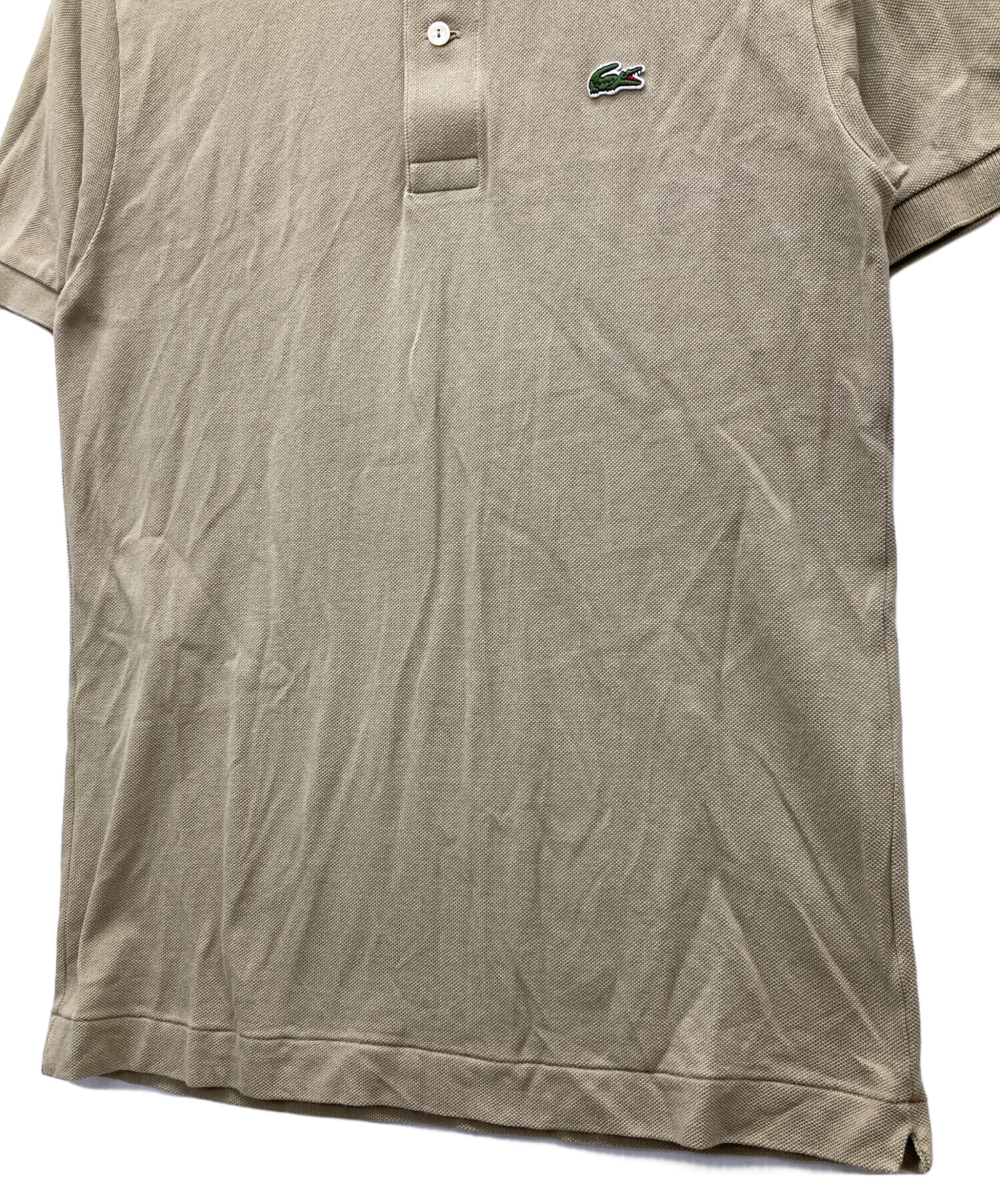 【タグ付新品】 LACOSTE ラコステ ポロシャツ スリムフィット 6 カーキ 中古・古着通販】LACOSTE (ラコステ) ポロシャツ カーキ サイズ:SIZE S
