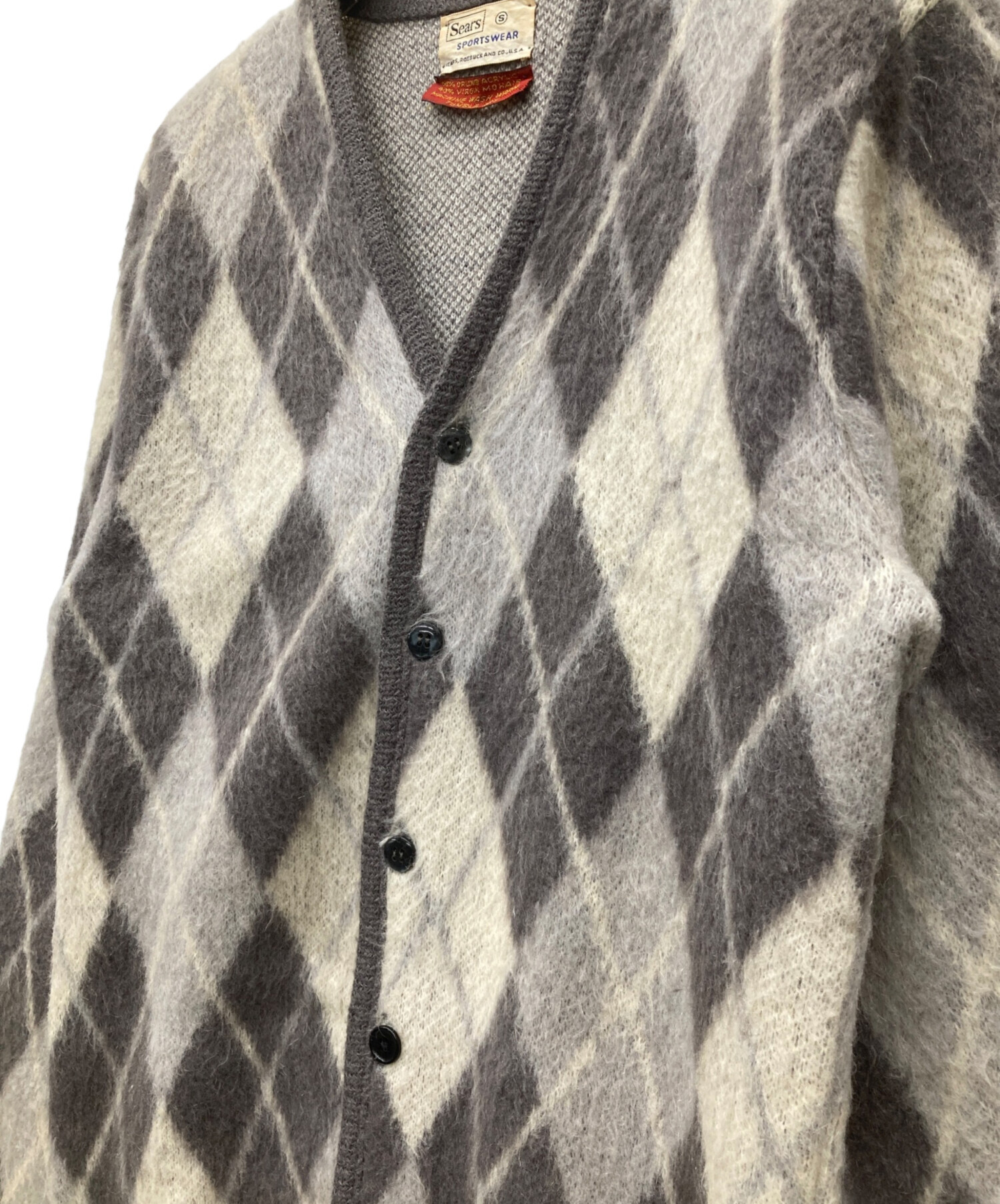 sears シアーズ　ヴィンテージモヘアカーディガン シアーズ【Sears】ヴィンテージ モヘア カーディガン【1960's