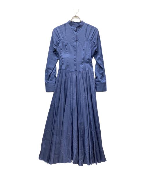 中古・古着通販】Ameri (アメリ) 長袖ワンピース ブルー サイズ