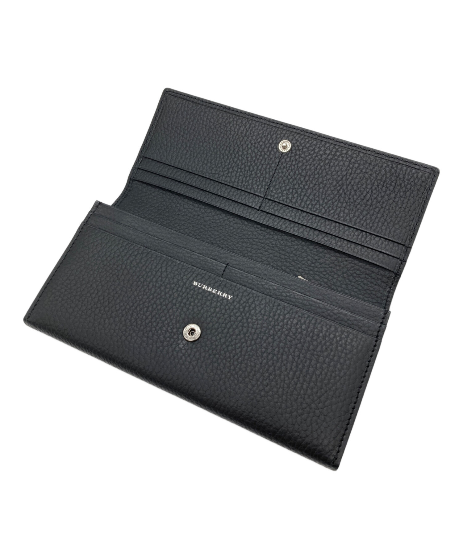 中古・古着通販】BURBERRY (バーバリー) 長財布 ブラック｜ブランド 